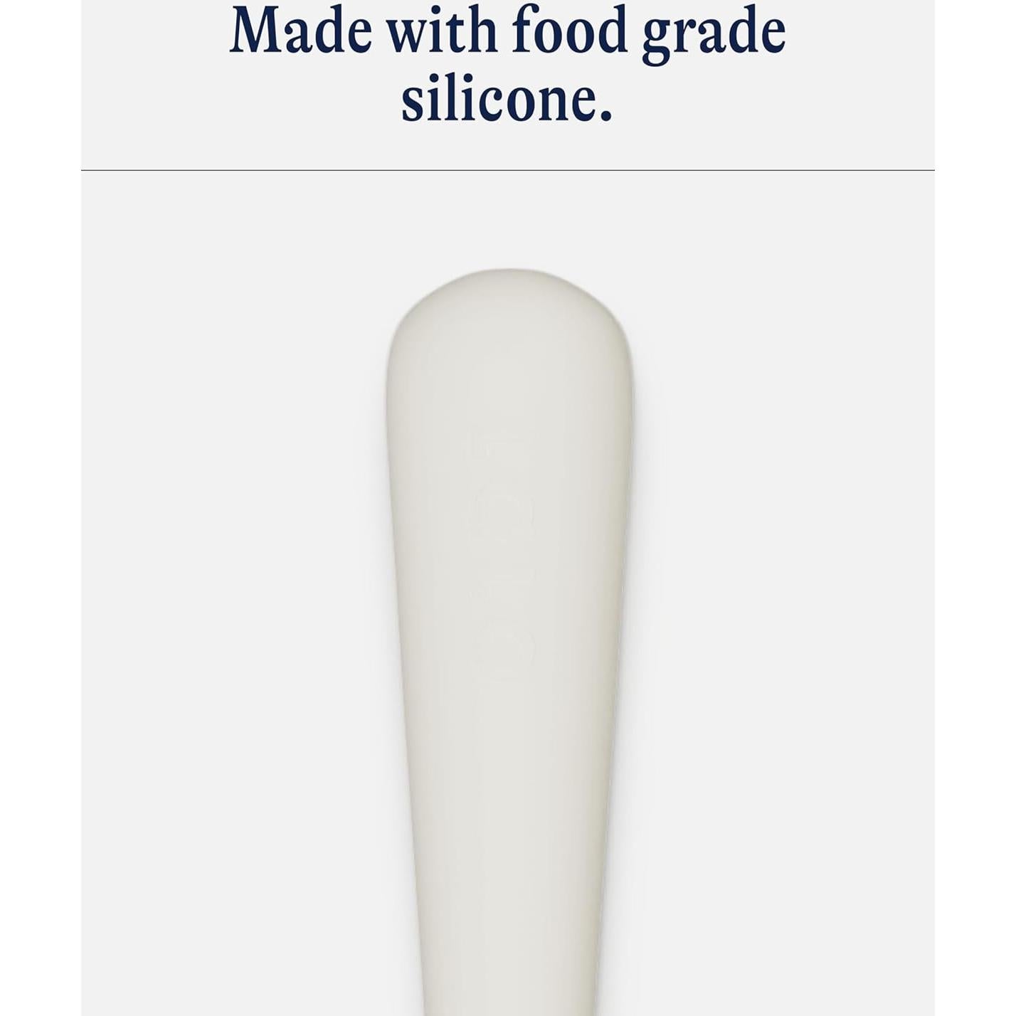 Juego de 2 cucharas pequeñas Lalo de silicona para bebés - Avena