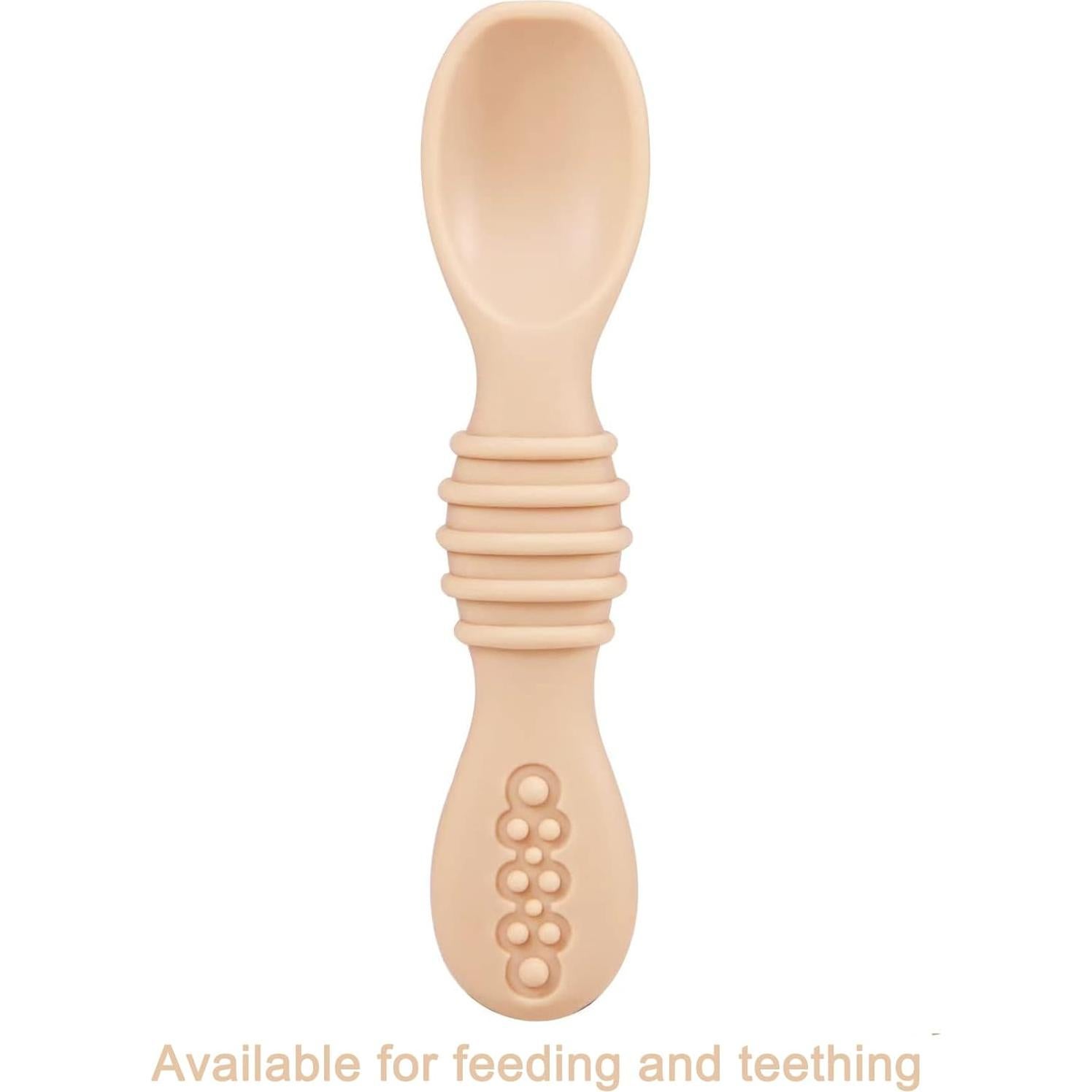 Set de 7 Cucharas de Silicona para Bebés PandaEar - Seguras y Ergonómicas