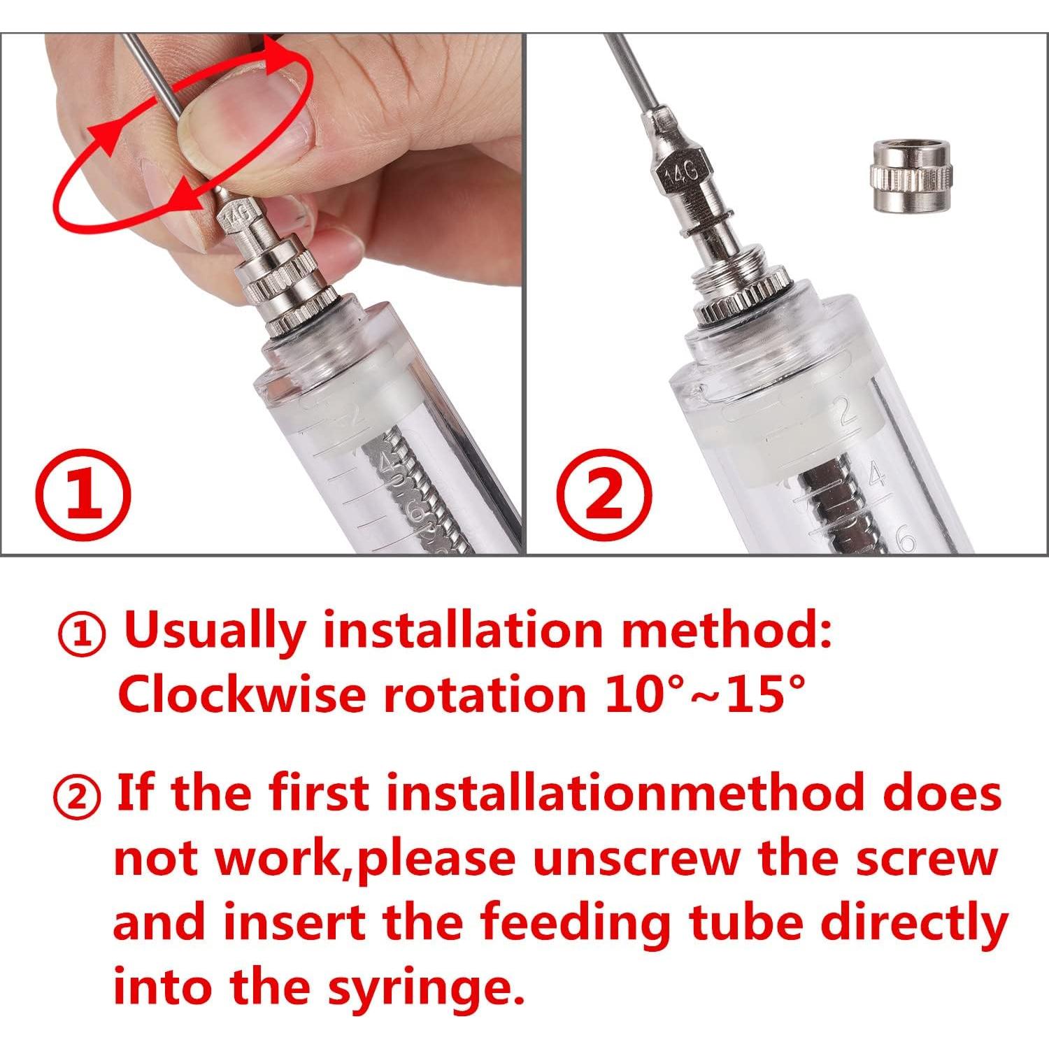Kit de Jeringa para Alimentar Aves 50ML FULAIERGD con Tubos