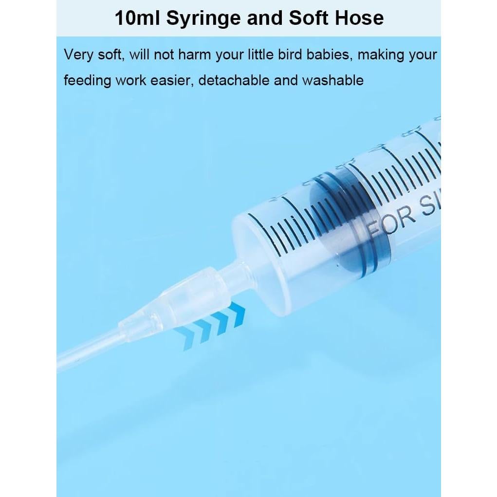 Juego de 5 Jeringas de Alimentación para Pájaros Hiflyer