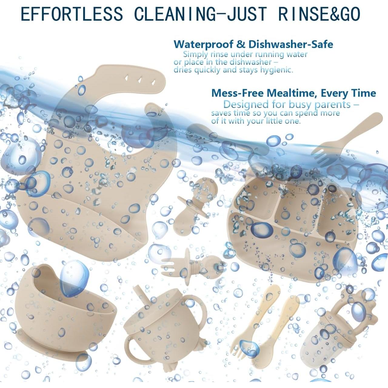 Juego de Alimentación para Bebés UMTOTBAY 12 Piezas Antideslizante