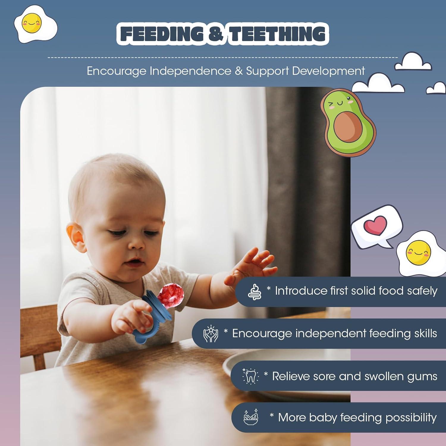 Juego de Alimentador para Bebés Catvegue - Silicona, 2 Pzs