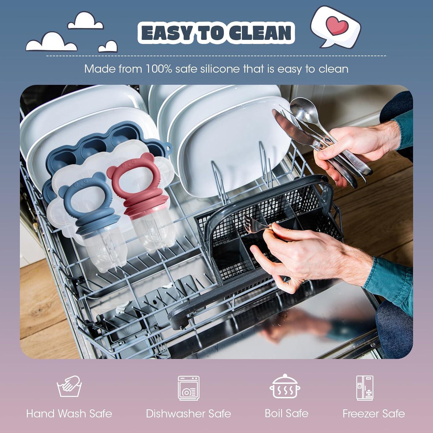 Juego de Alimentador para Bebés Catvegue - Silicona, 2 Pzs