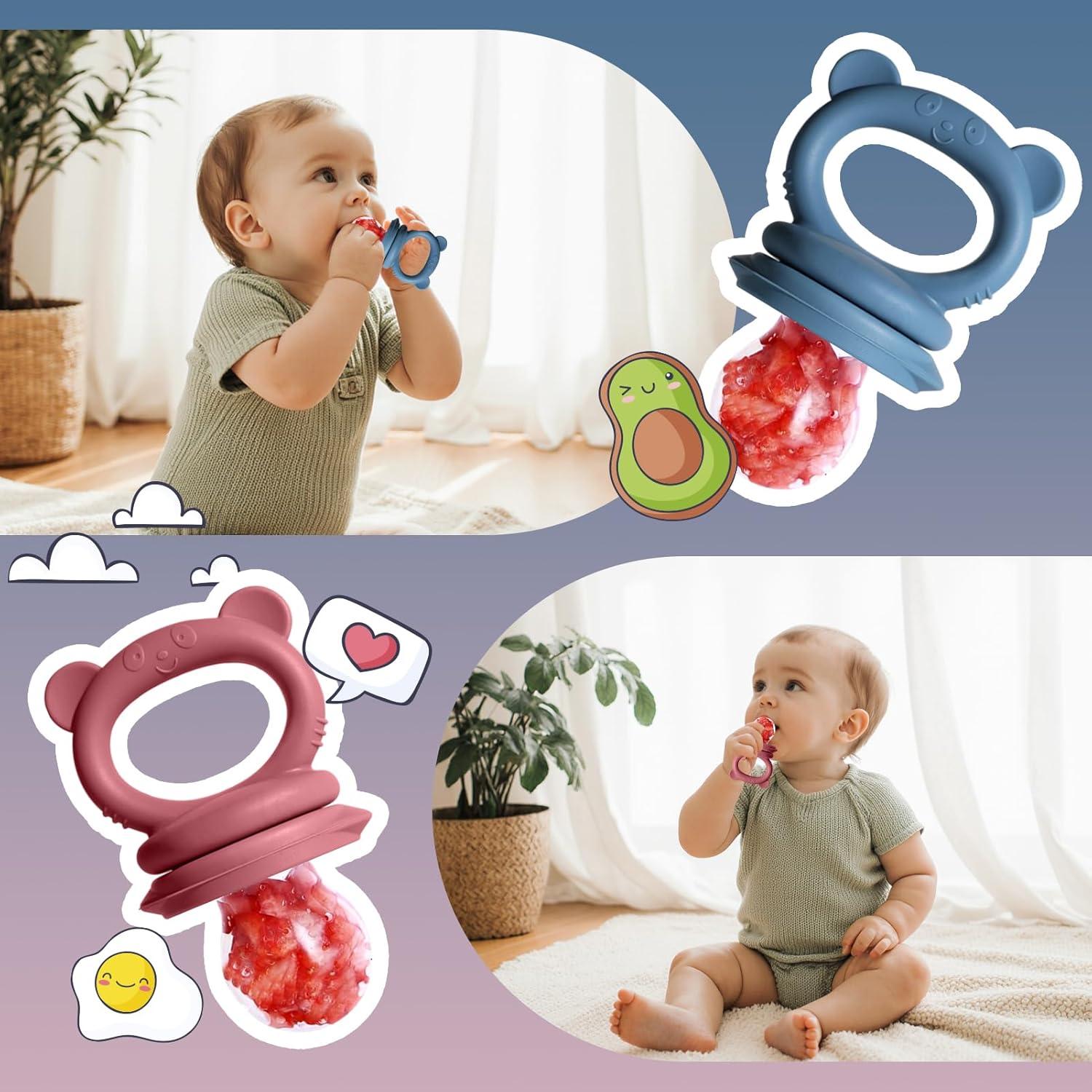 Juego de Alimentador para Bebés Catvegue - Silicona, 2 Pzs