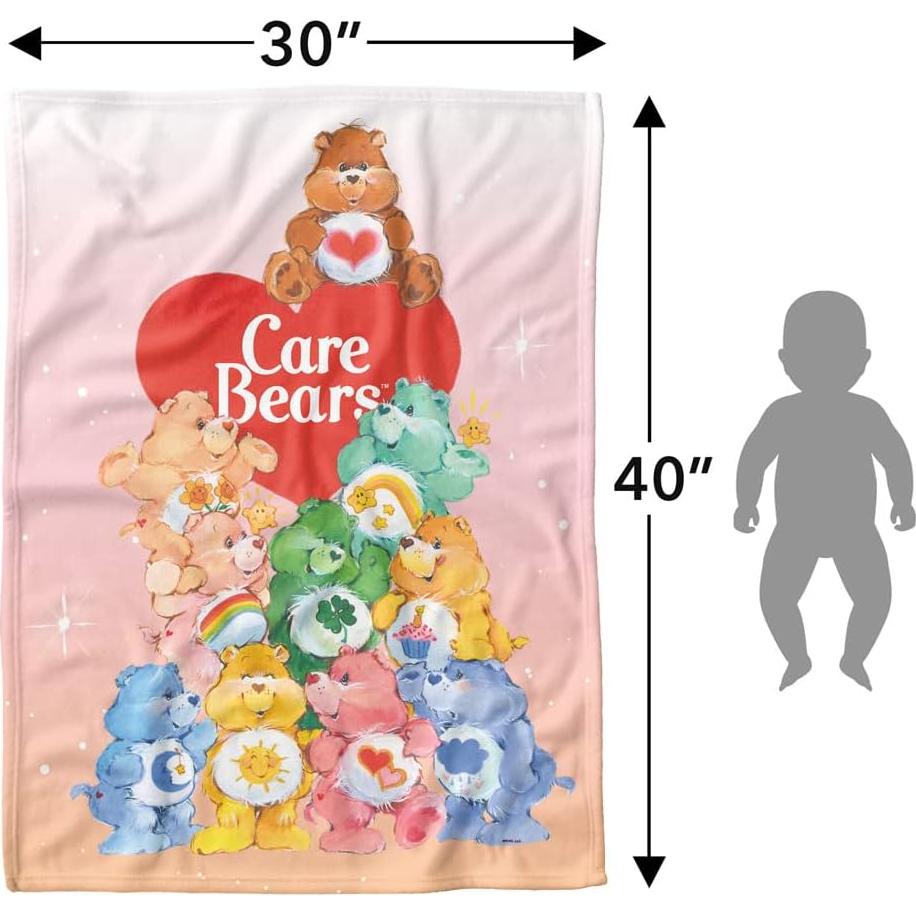 Manta Ligera para Bebés LOGOVISION Care Bears 76.2x101.6cm