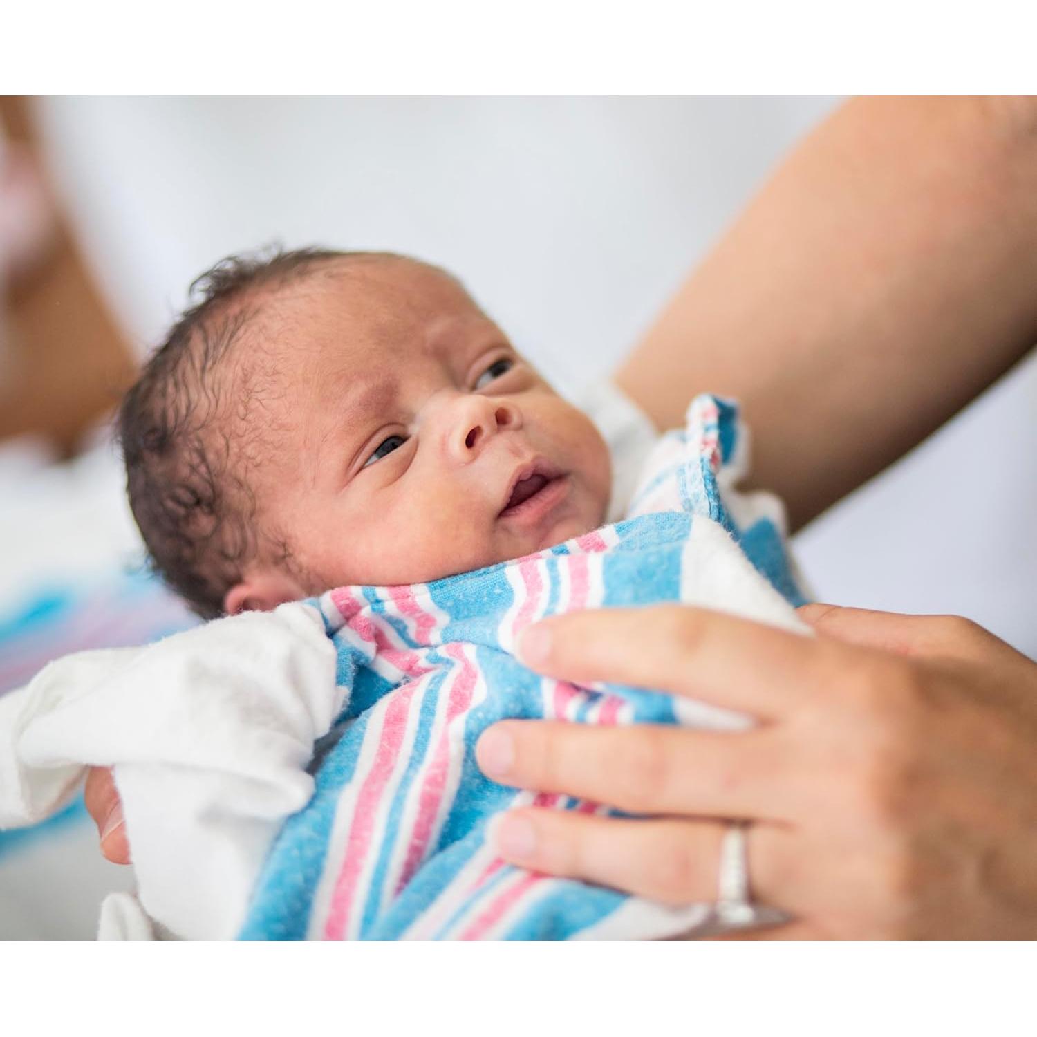 Mantas de Recepción para Bebés Vakly - 100% Algodón, 3 Unidades