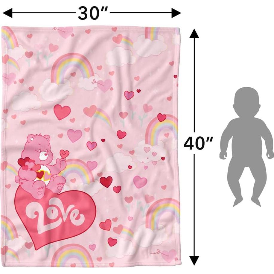 Manta Ligera LOGOVISION Care Bear Love 76x102cm Bebés