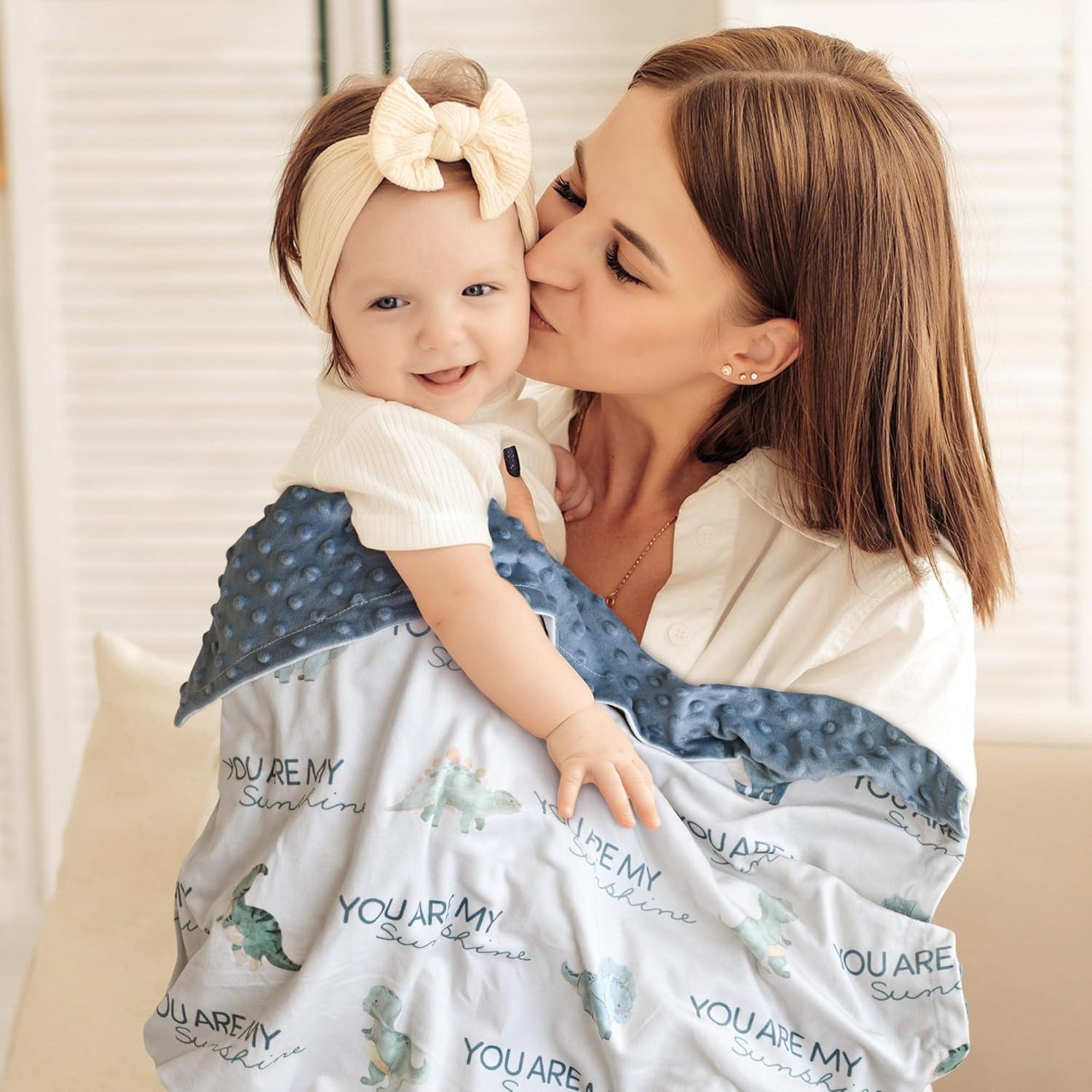 Manta para Bebés Civarua Kids Dinosaurios 76x102 cm Suave