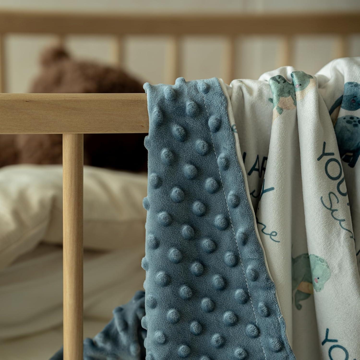 Manta para Bebés Civarua Kids Dinosaurios 76x102 cm Suave