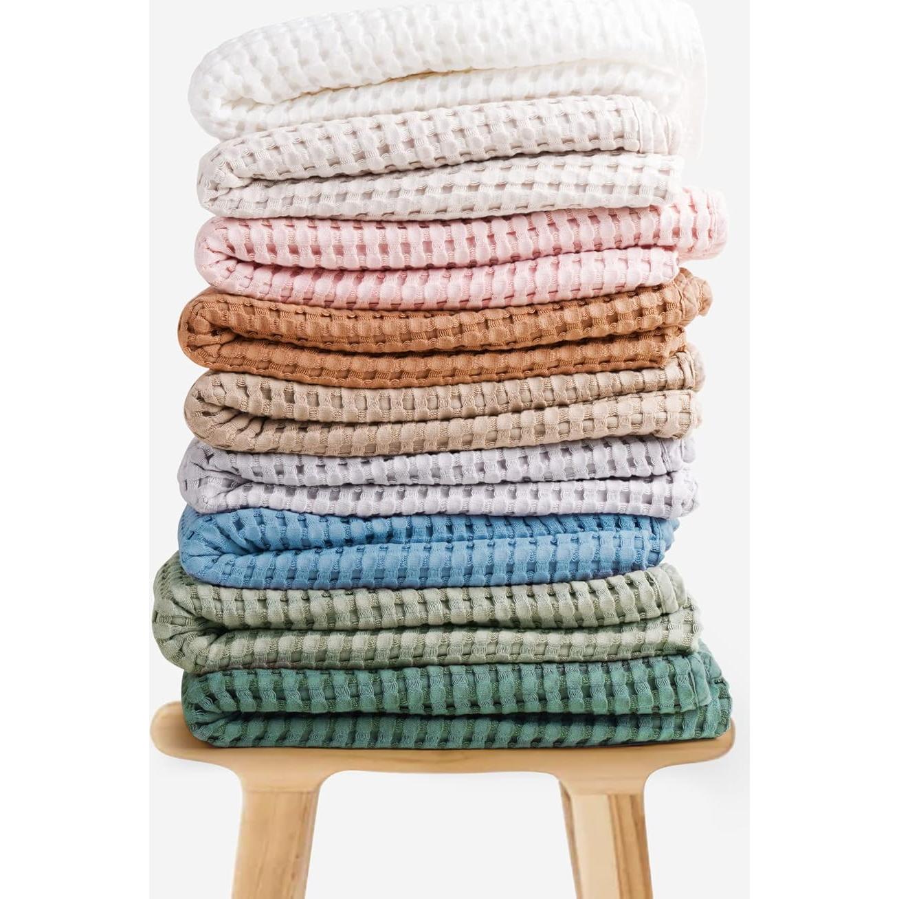 Manta de arrullo Konssy Waffle Avena 104x94 cm para bebé