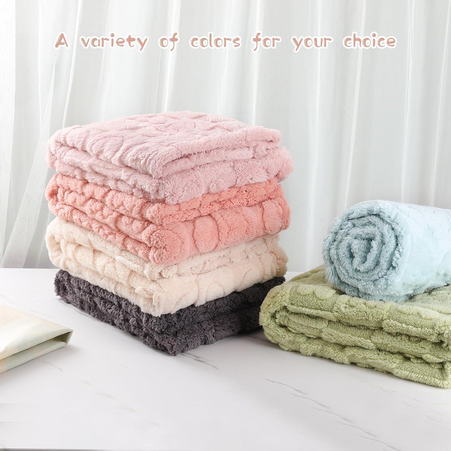 4 Mantas para Bebés Yagle Mate 76x102 cm Suaves y Coloridas