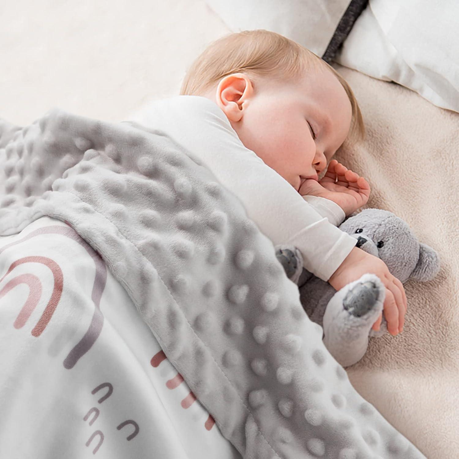 Manta para Bebés Soarwg Kids 76x102 cm Arcoíris Suave Unisex