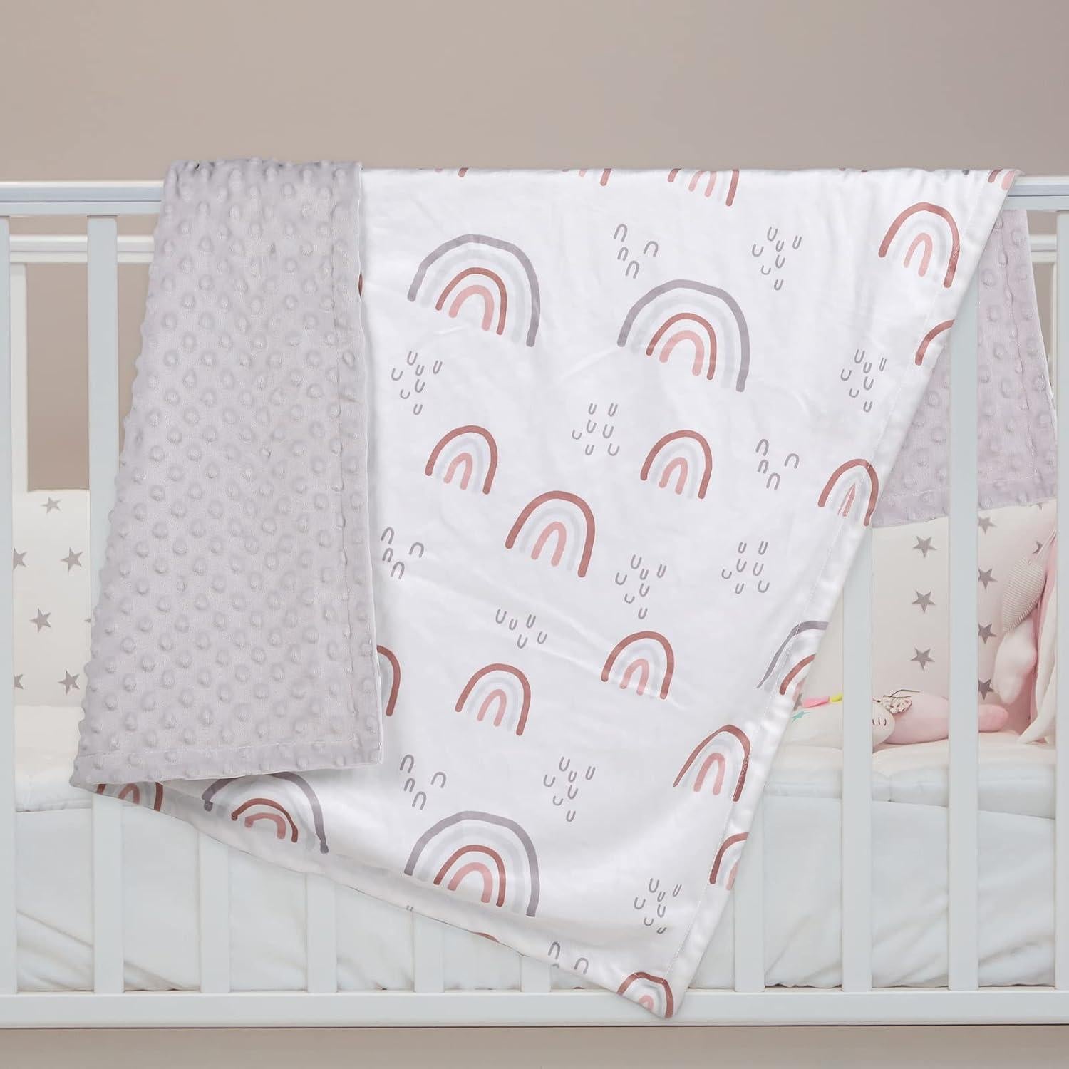 Manta para Bebés Soarwg Kids 76x102 cm Arcoíris Suave Unisex