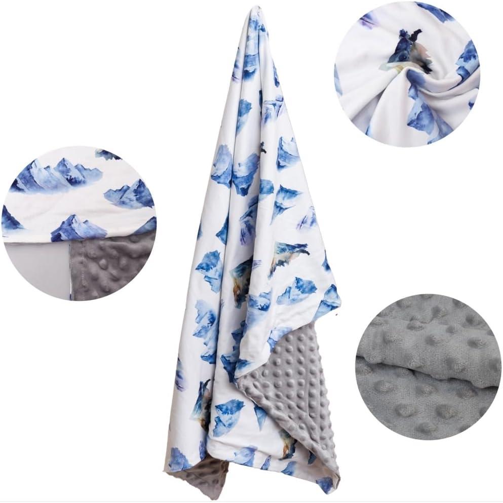 Manta Doble Capa Suave para Bebé FIGEPO 102x76 cm Dinosaurio