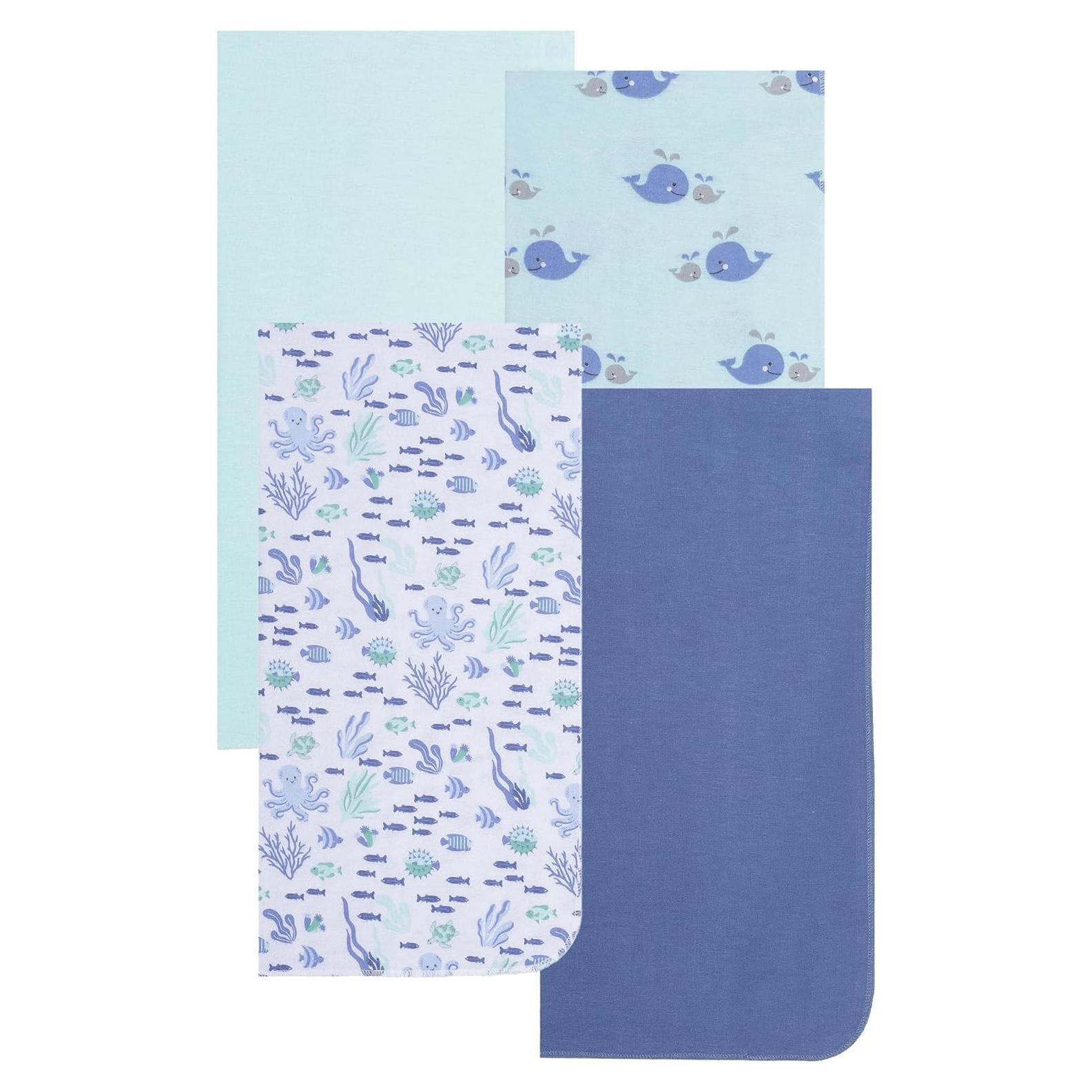 Set de 4 Mantas de Recibir Everyday Kids para Bebés 76x76 cm