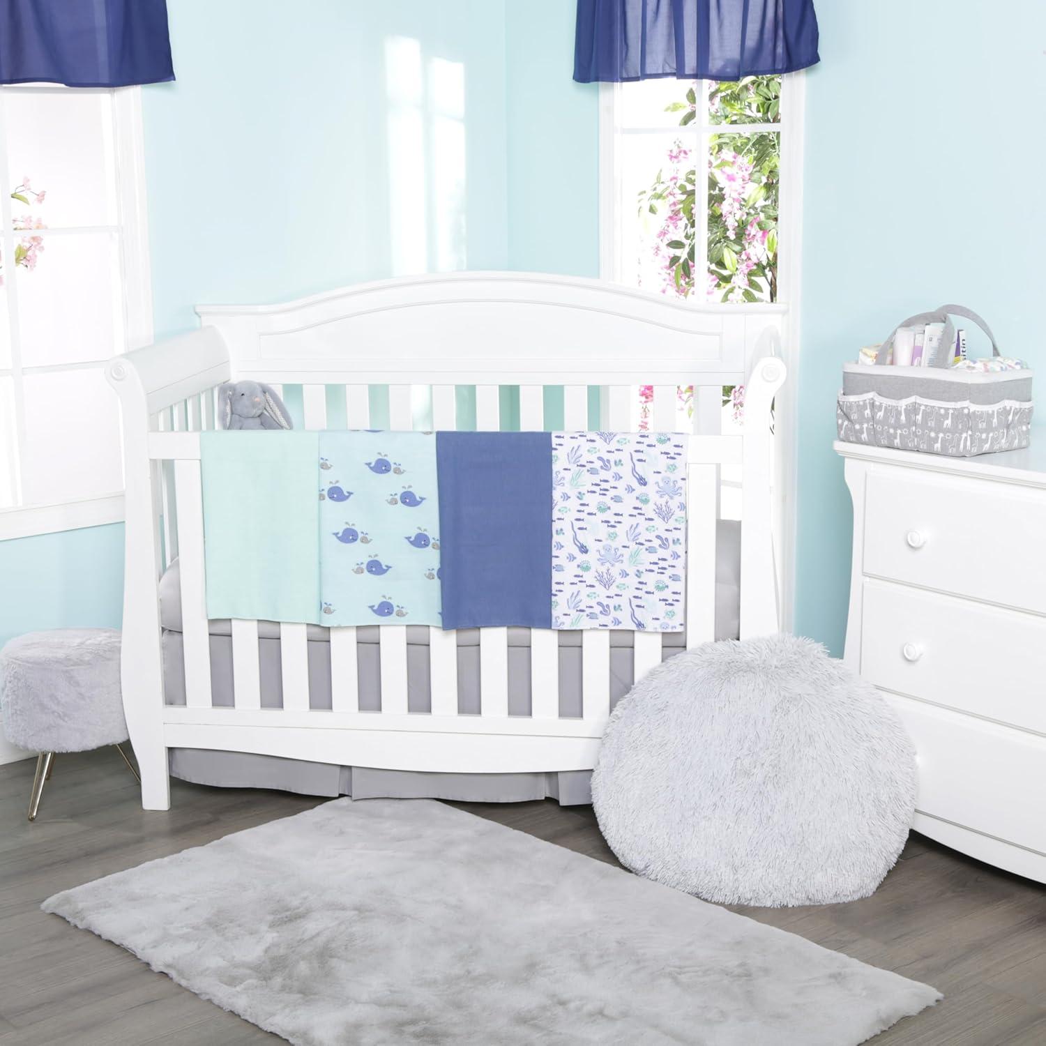 Set de 4 Mantas de Recibir Everyday Kids para Bebés 76x76 cm