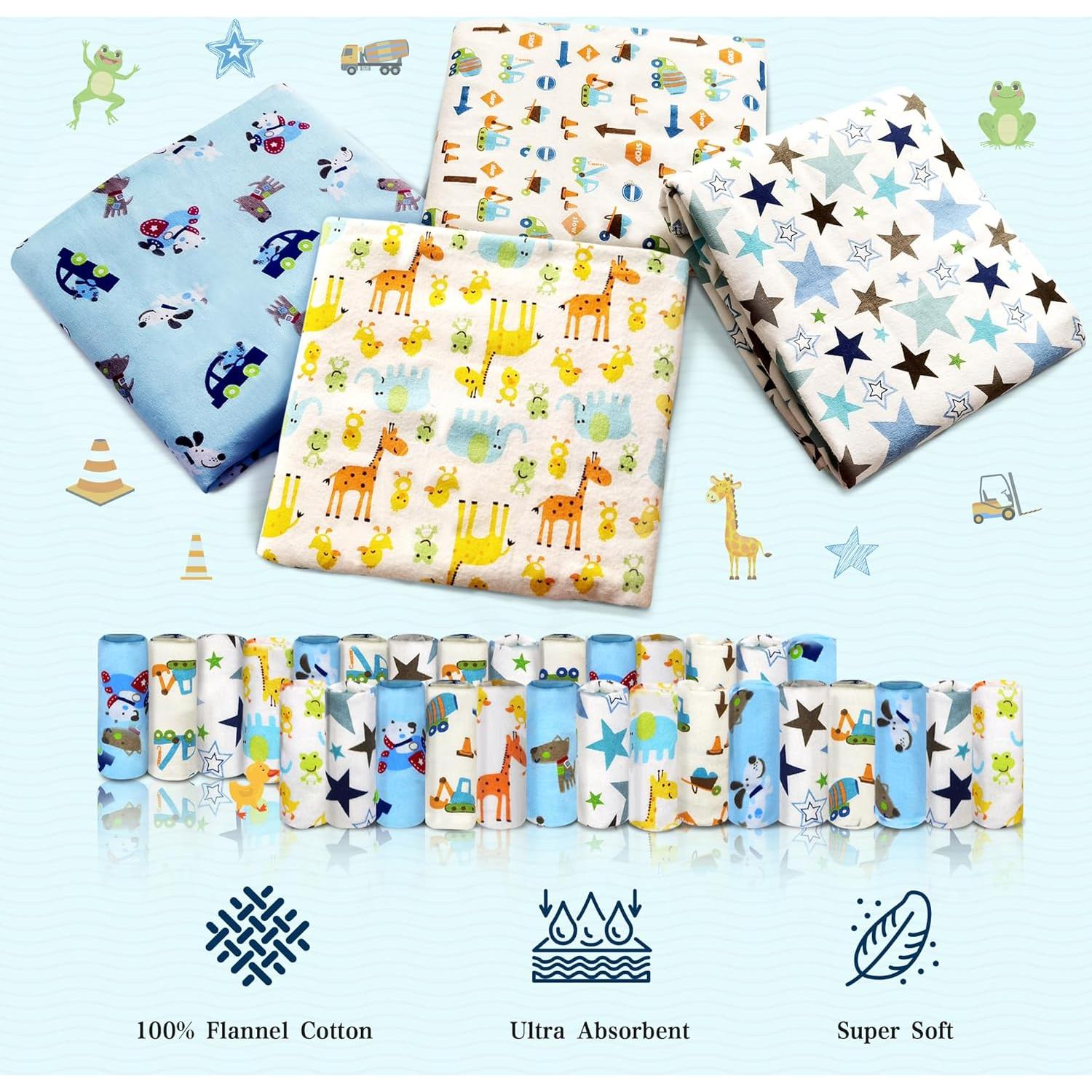 Manta de Recepción Omilion 4 Paquete 76.2x76.2 cm Algodón