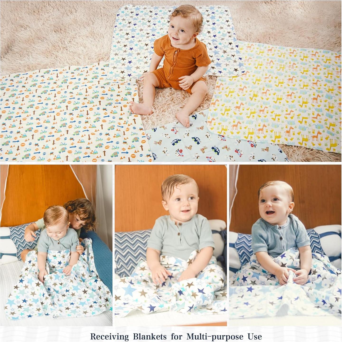 Manta de Recepción Omilion 4 Paquete 76.2x76.2 cm Algodón