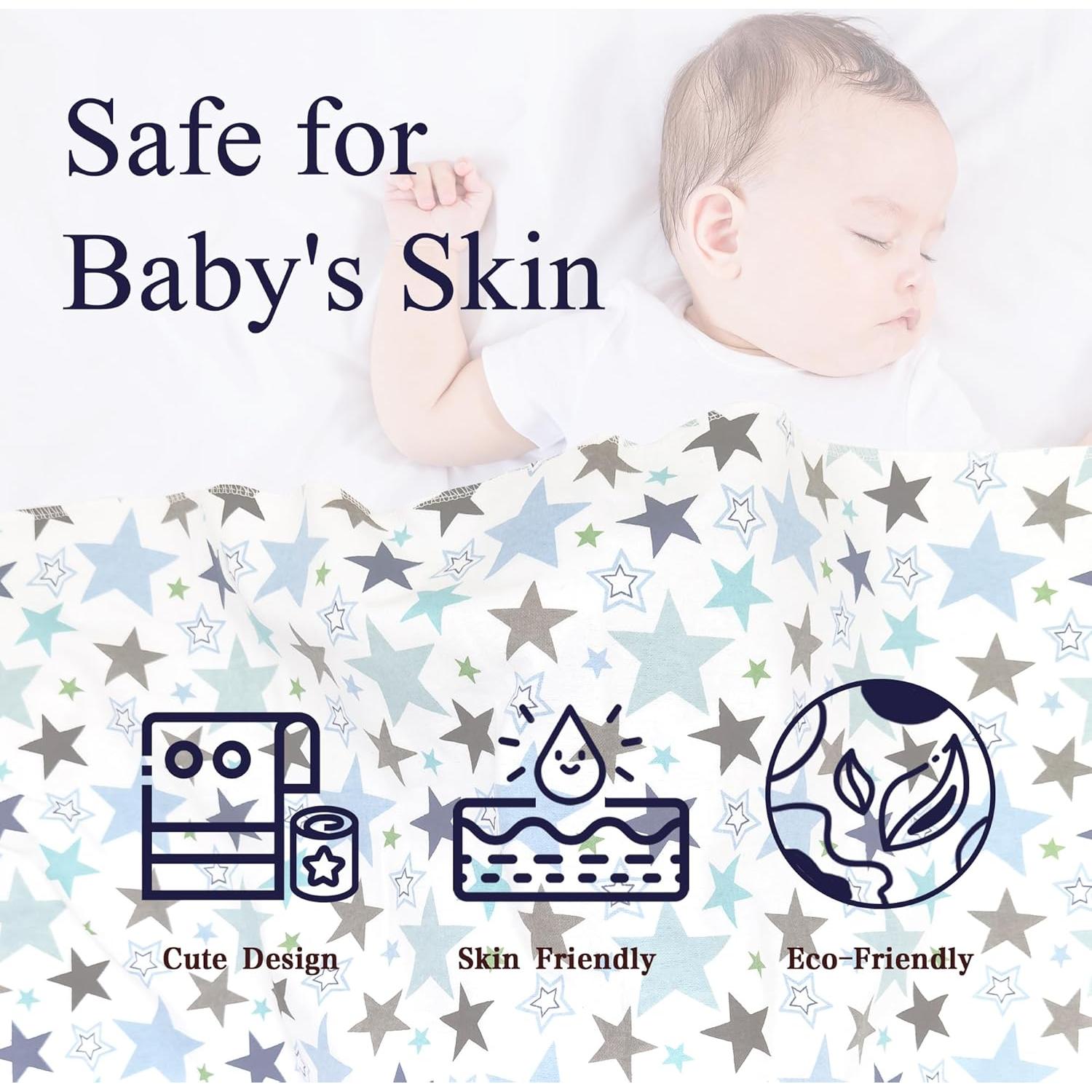 Manta de Recepción Omilion 4 Paquete 76.2x76.2 cm Algodón