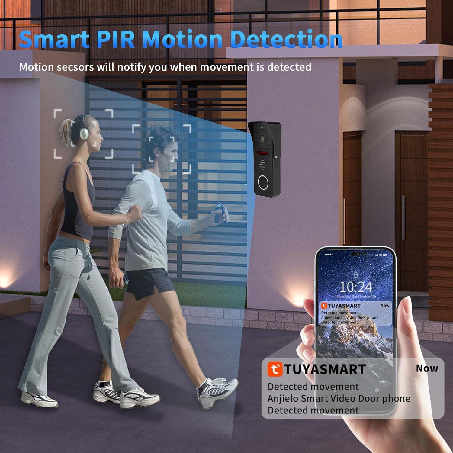 Intercomunicador de Video Anjielo 10" HD 1080P 1 Timbre 3 Monitores