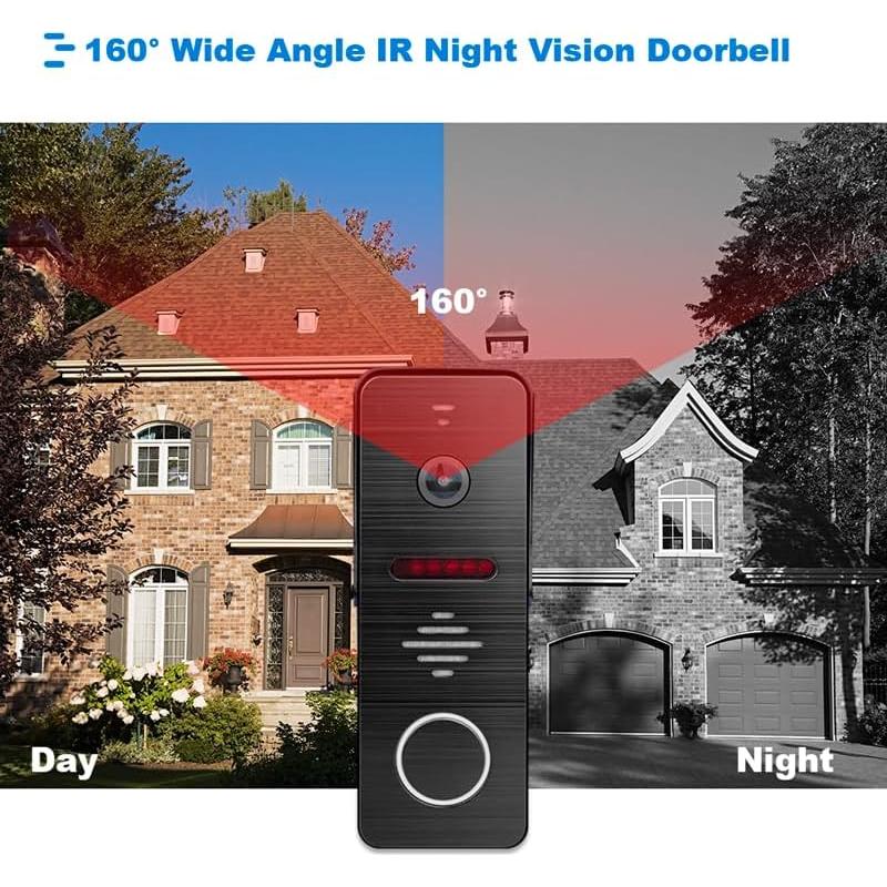 Intercomunicador de Video Anjielo 10" HD 1080P 1 Timbre 3 Monitores