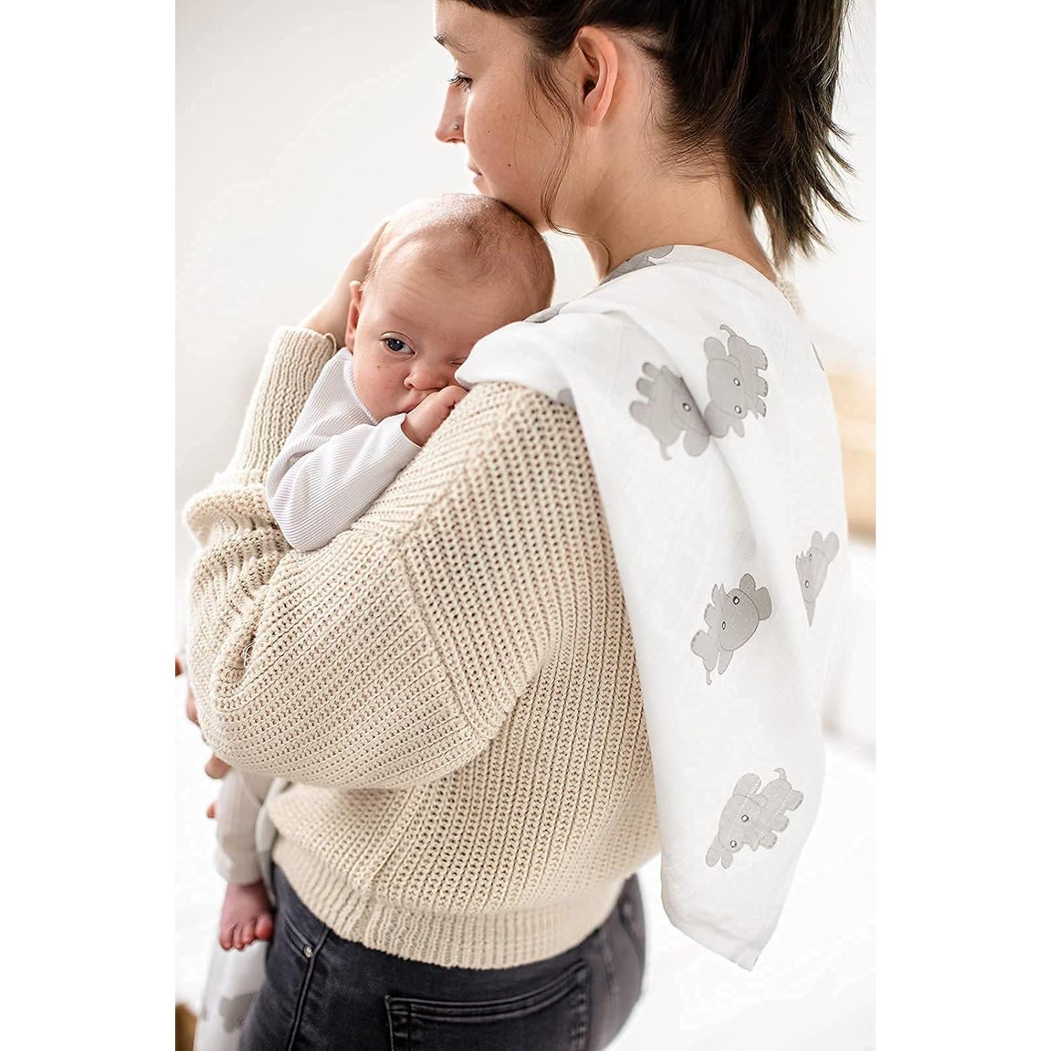 Mantas de Muselina CuddleBug 4 Piezas 119x119 cm Amigos Safari