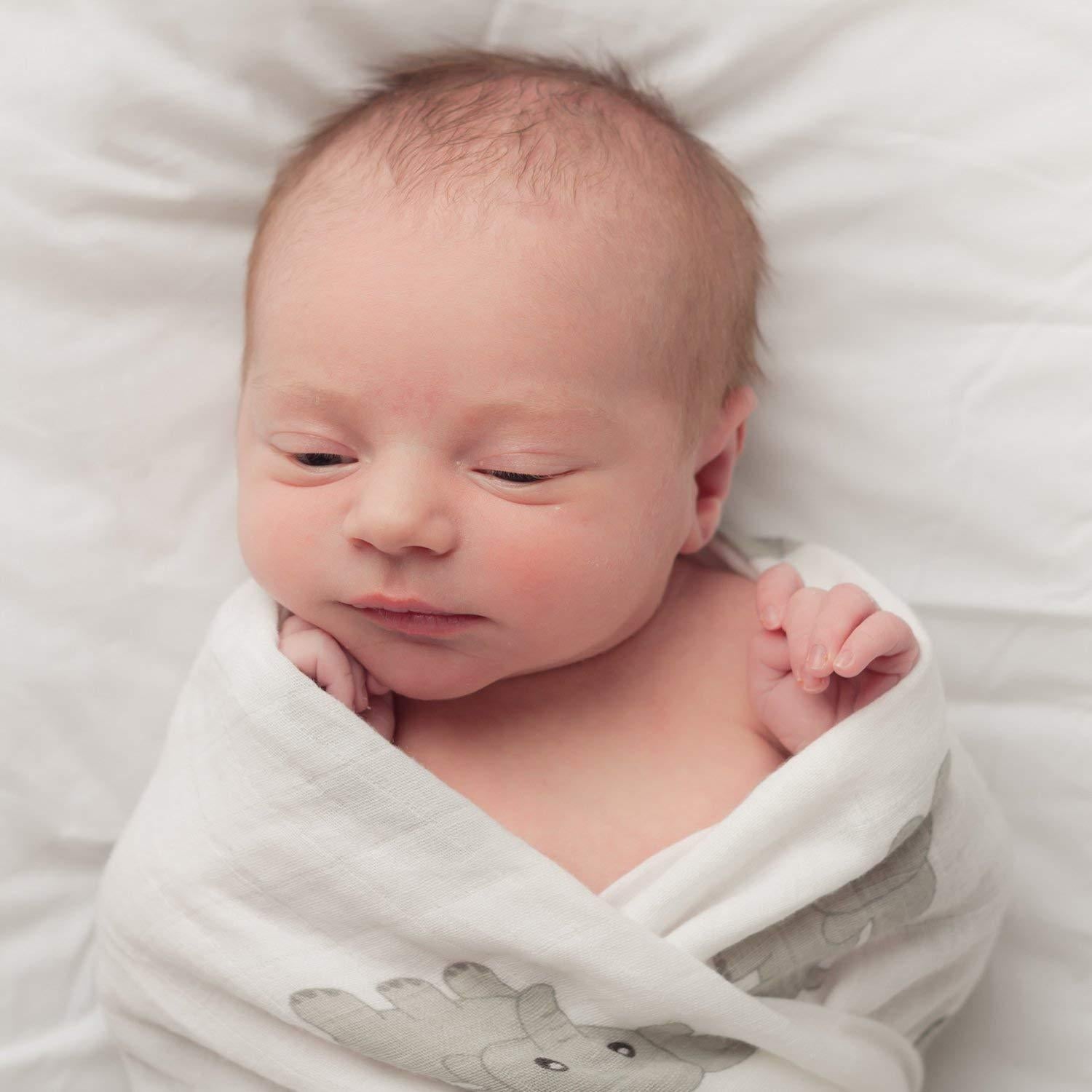 Mantas de Muselina CuddleBug 4 Piezas 119x119 cm Amigos Safari