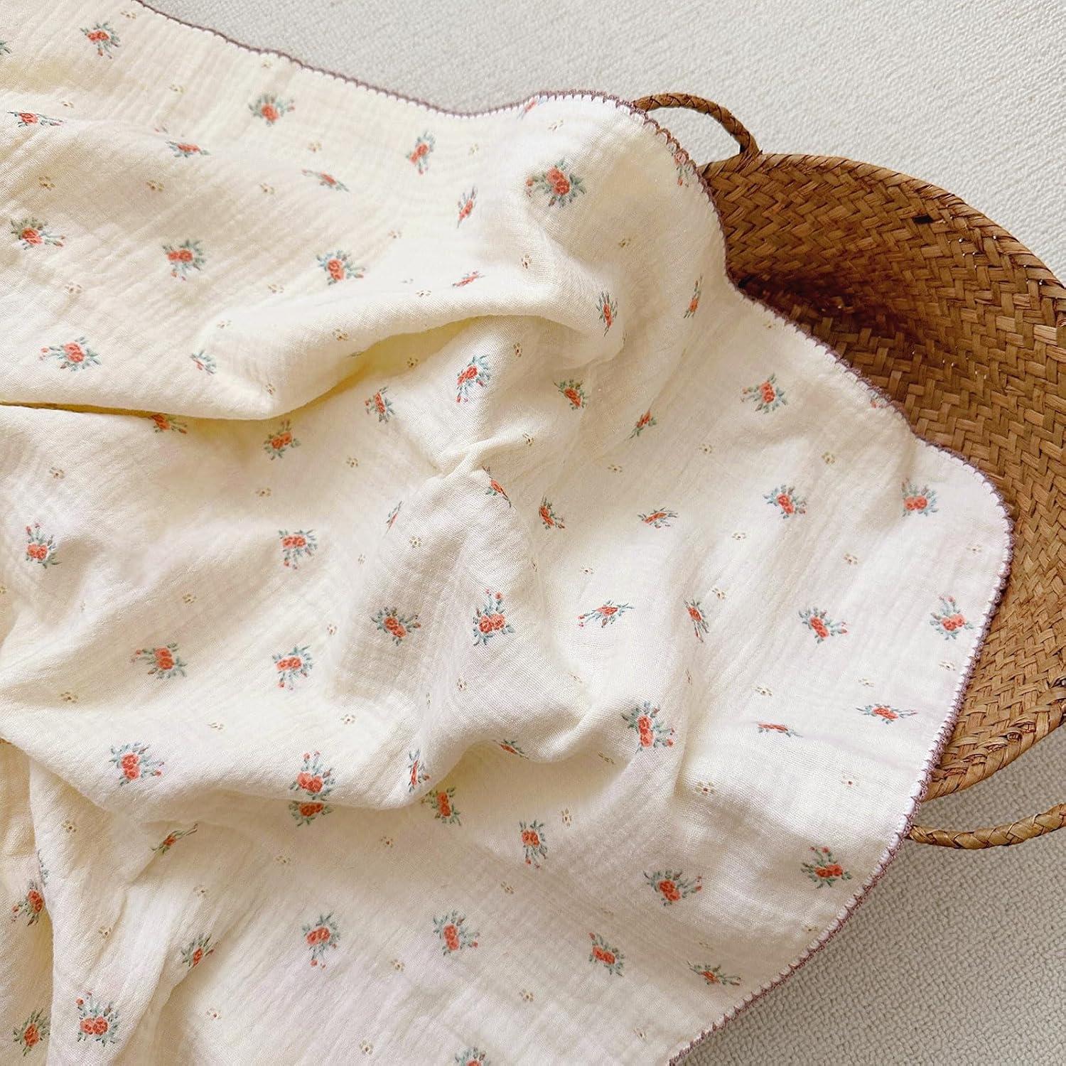 Manta de Muselina para Bebés BuLuTu 100% Algodón 120x130 cm