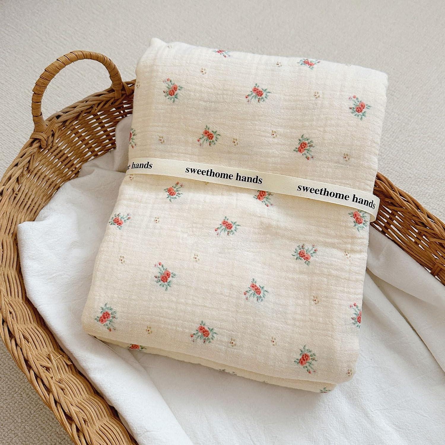 Manta de Muselina para Bebés BuLuTu 100% Algodón 120x130 cm