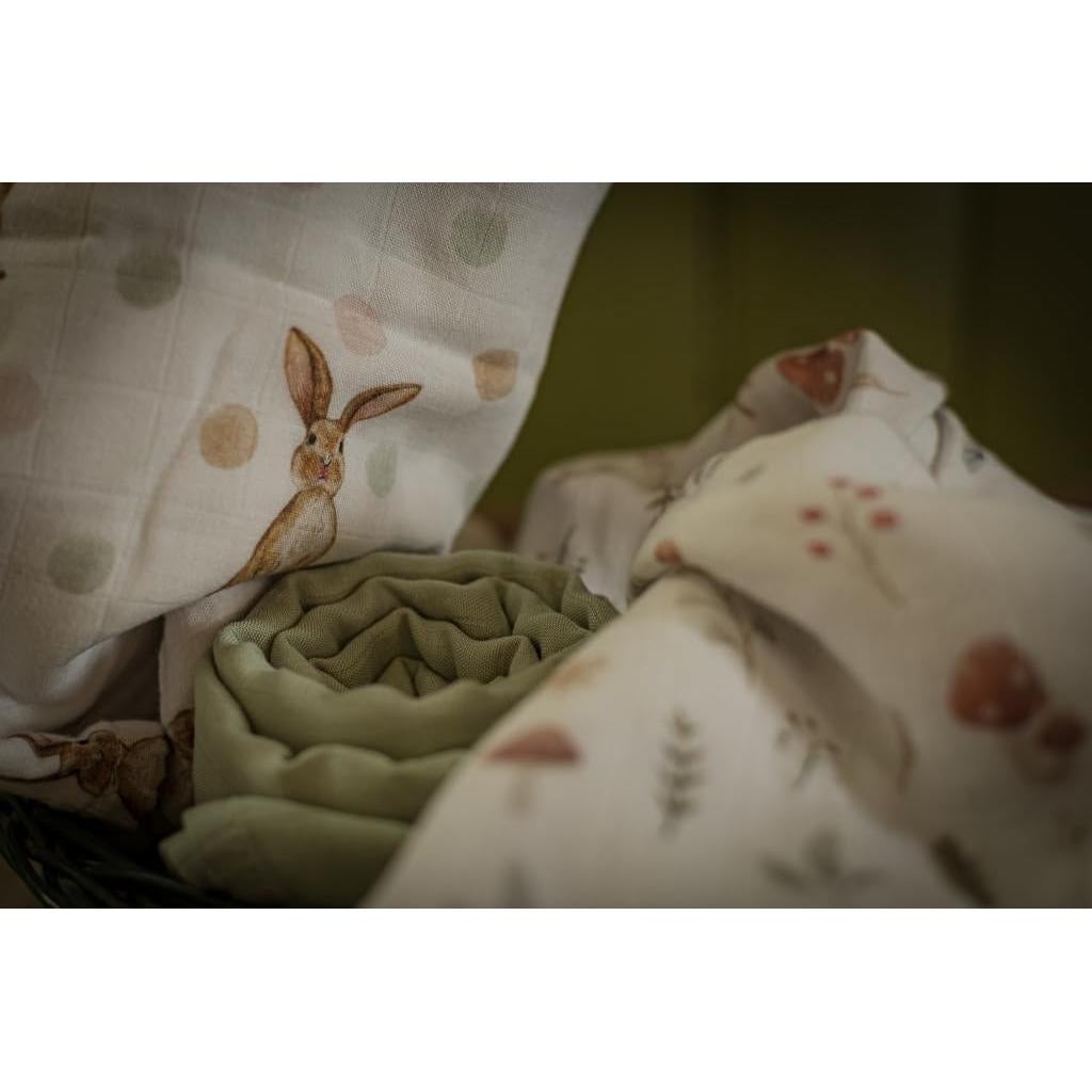 Mantas de Muselina Kiddolove - 3 Piezas 119cm x 119cm - Suaves y Transpirables