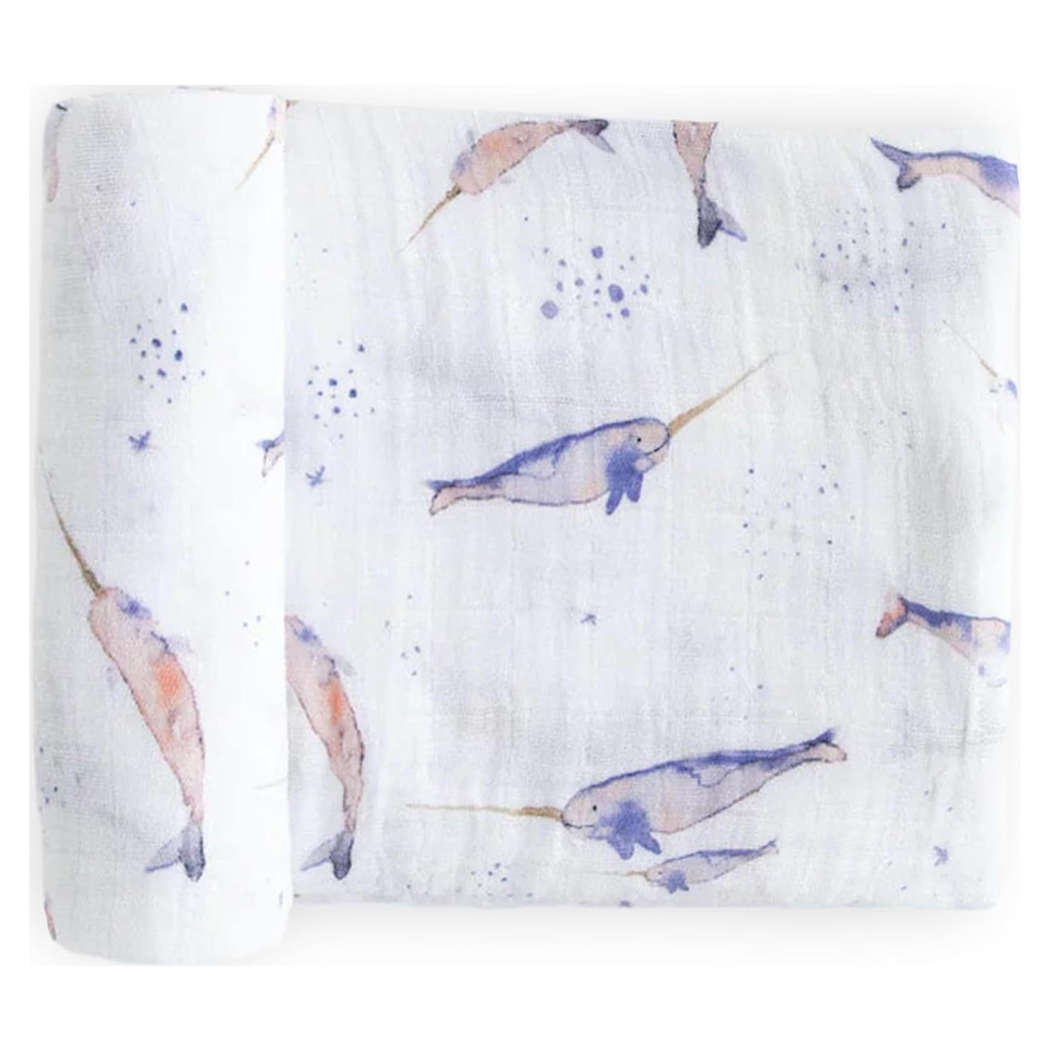 Manta de Bebé Swaddle Little Unicorn Algodón 100% Narval