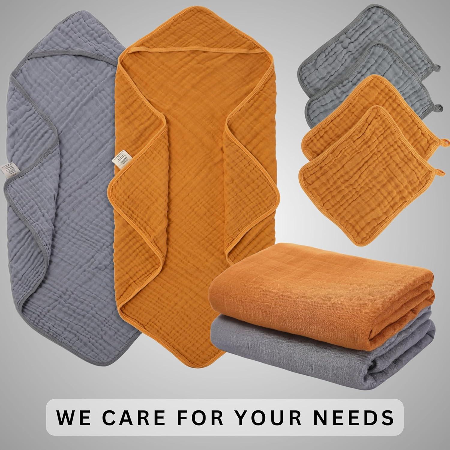 Conjunto de Esenciales para Bebés PULKRIFY 3 en 1 Algodón y Viscosa