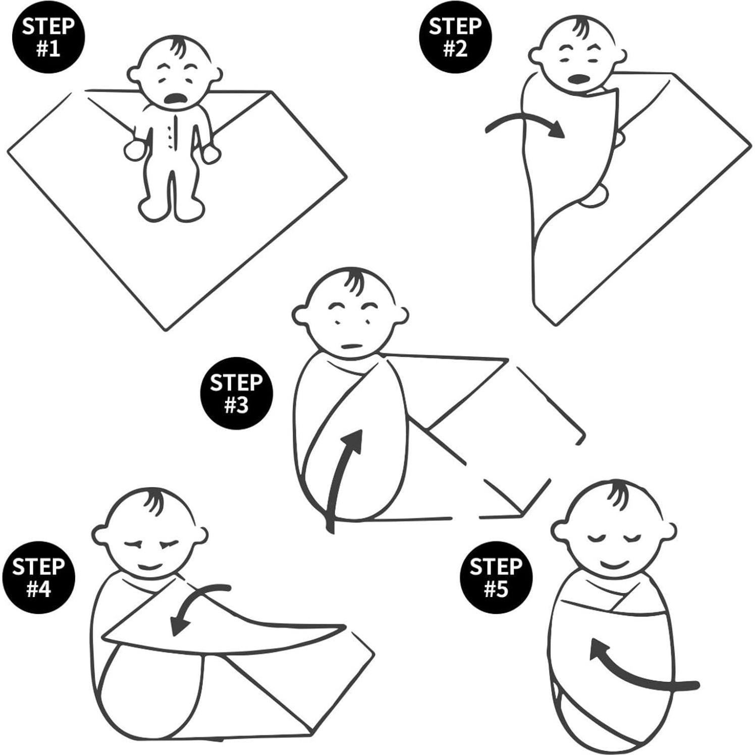 Manta de Envoltura para Bebés Tebjh Erizo Tierno 90x90 cm