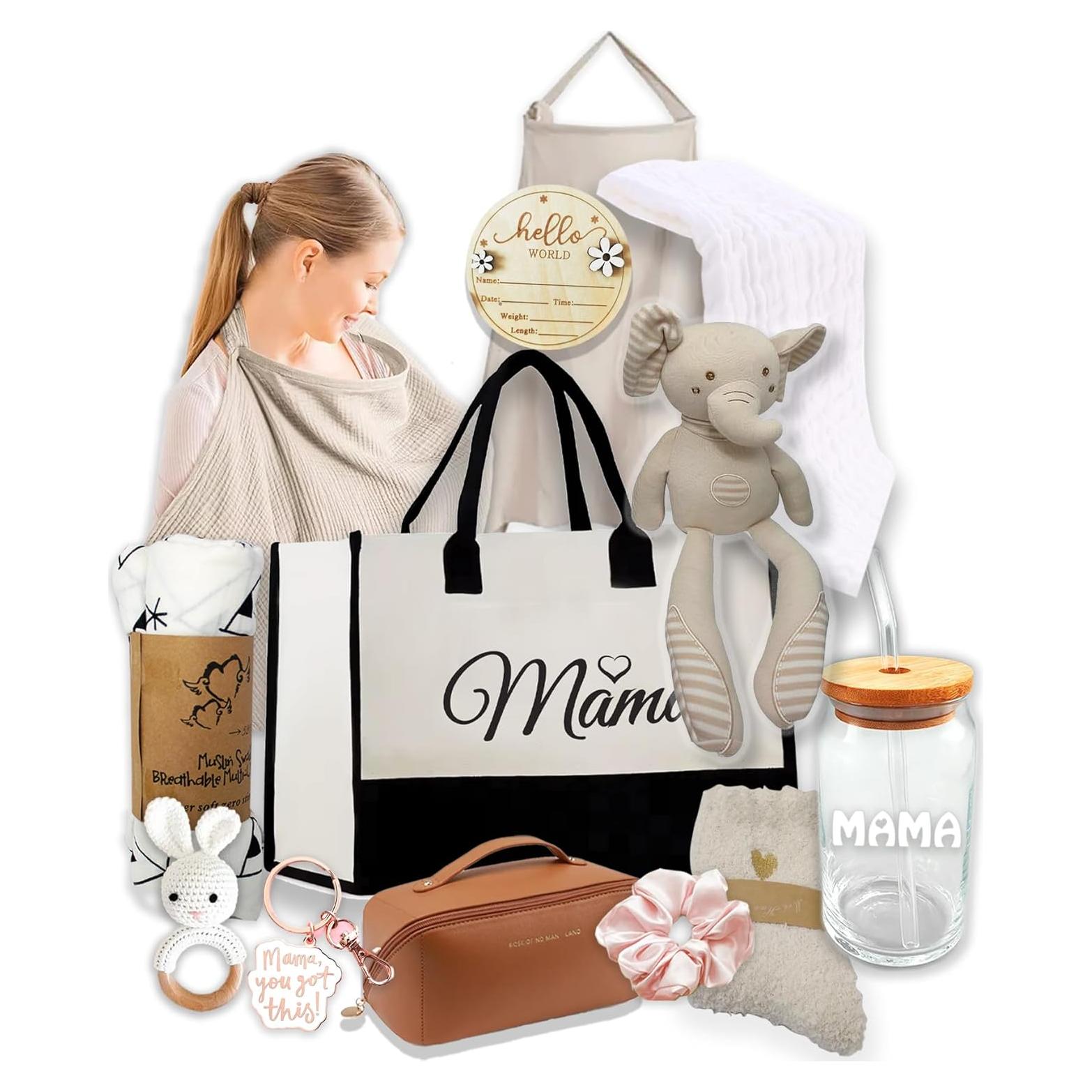 Canasta de Regalo para Mamá y Bebé - Essentials para Nuevas Mamás