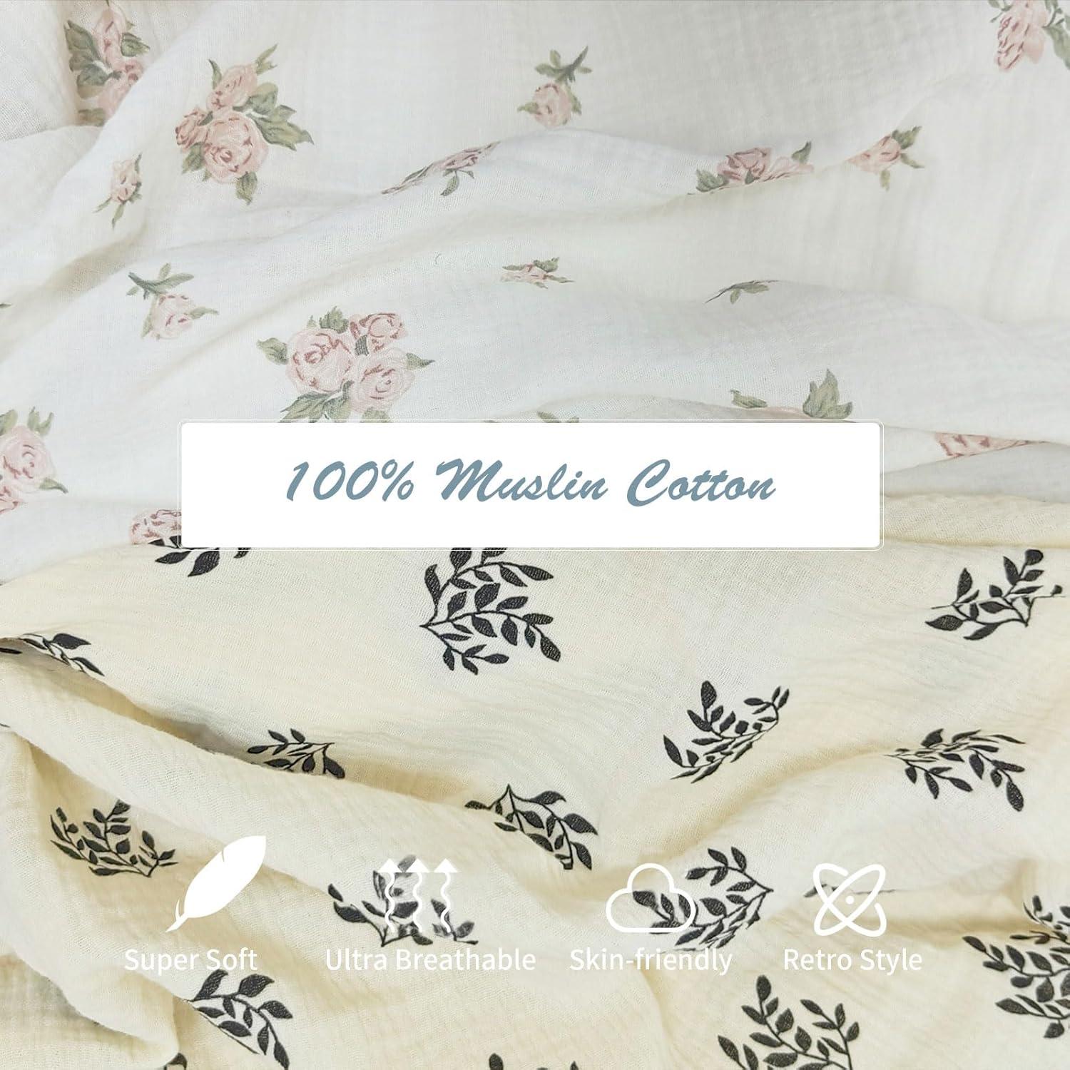 Manta de Muselina Insular 120x100 cm Bohemia con Borlas