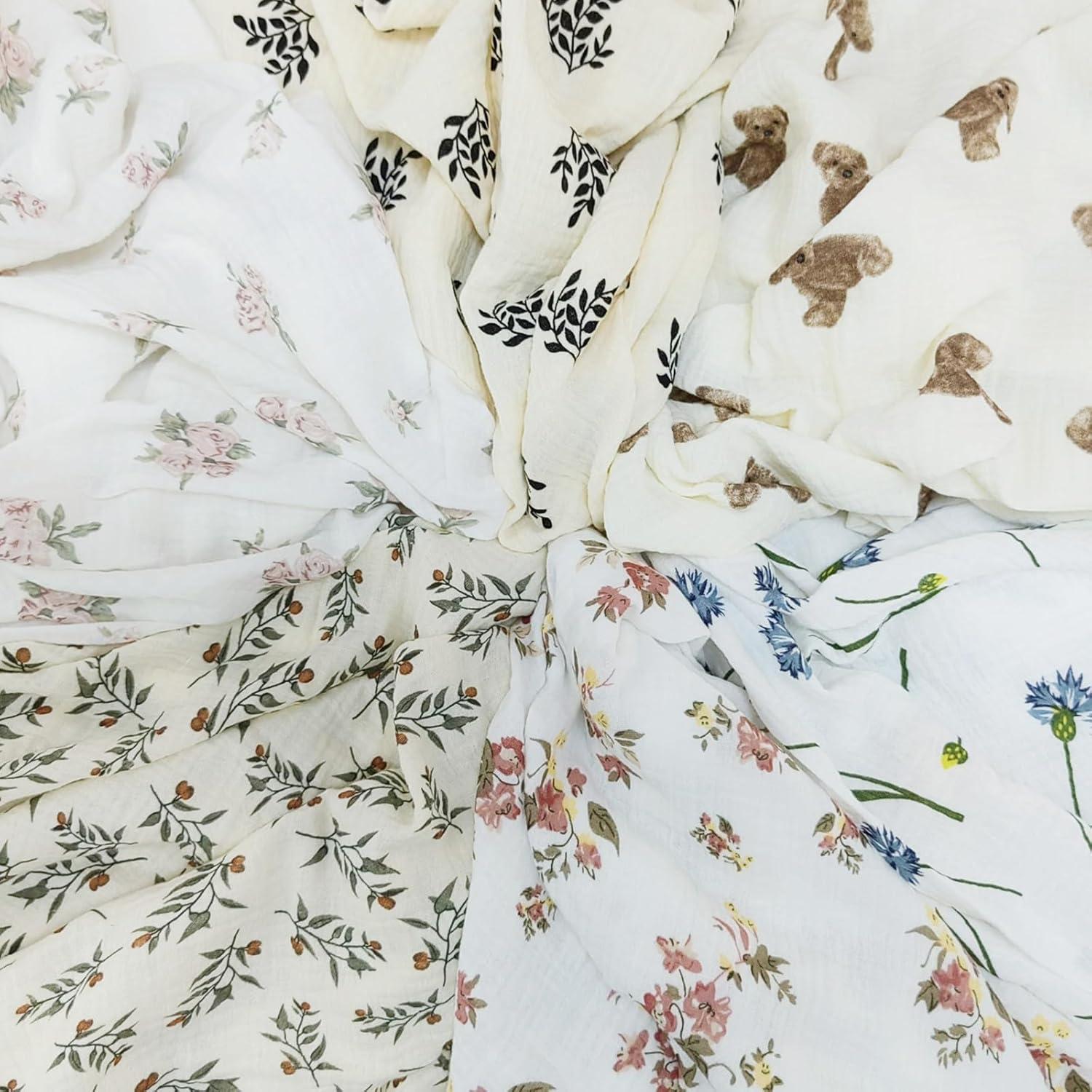 Manta de Muselina Insular 120x100 cm Bohemia con Borlas