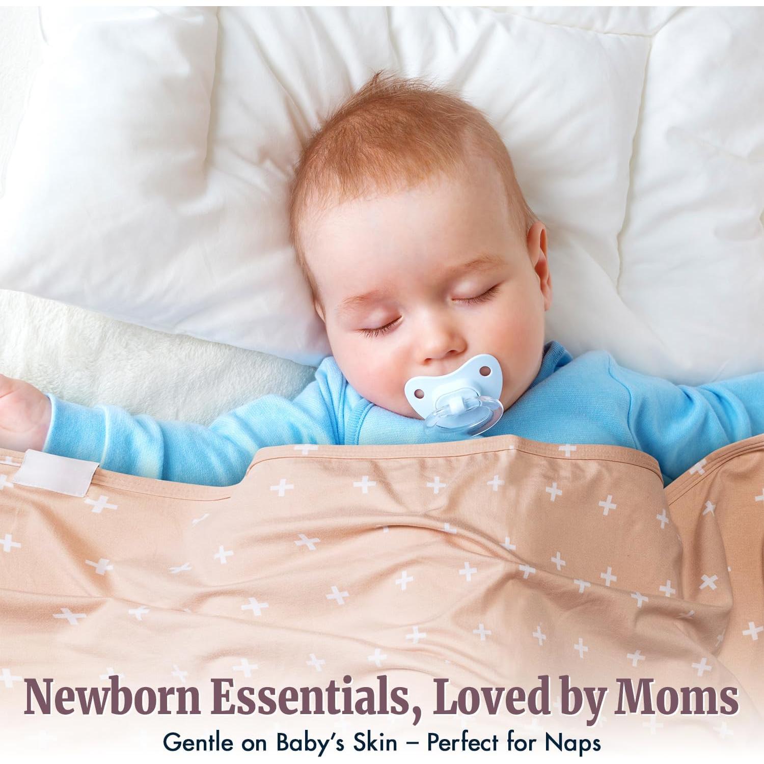 Manta de Envolver Bazzle Baby Mocha 81x81 cm Suave y Transpirable