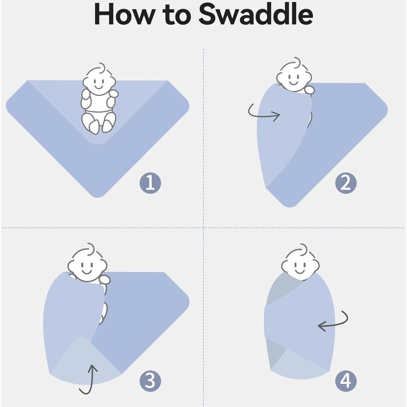 Manta de Envolver BubblePanda 89x89 cm Rayón de Bambú Suave