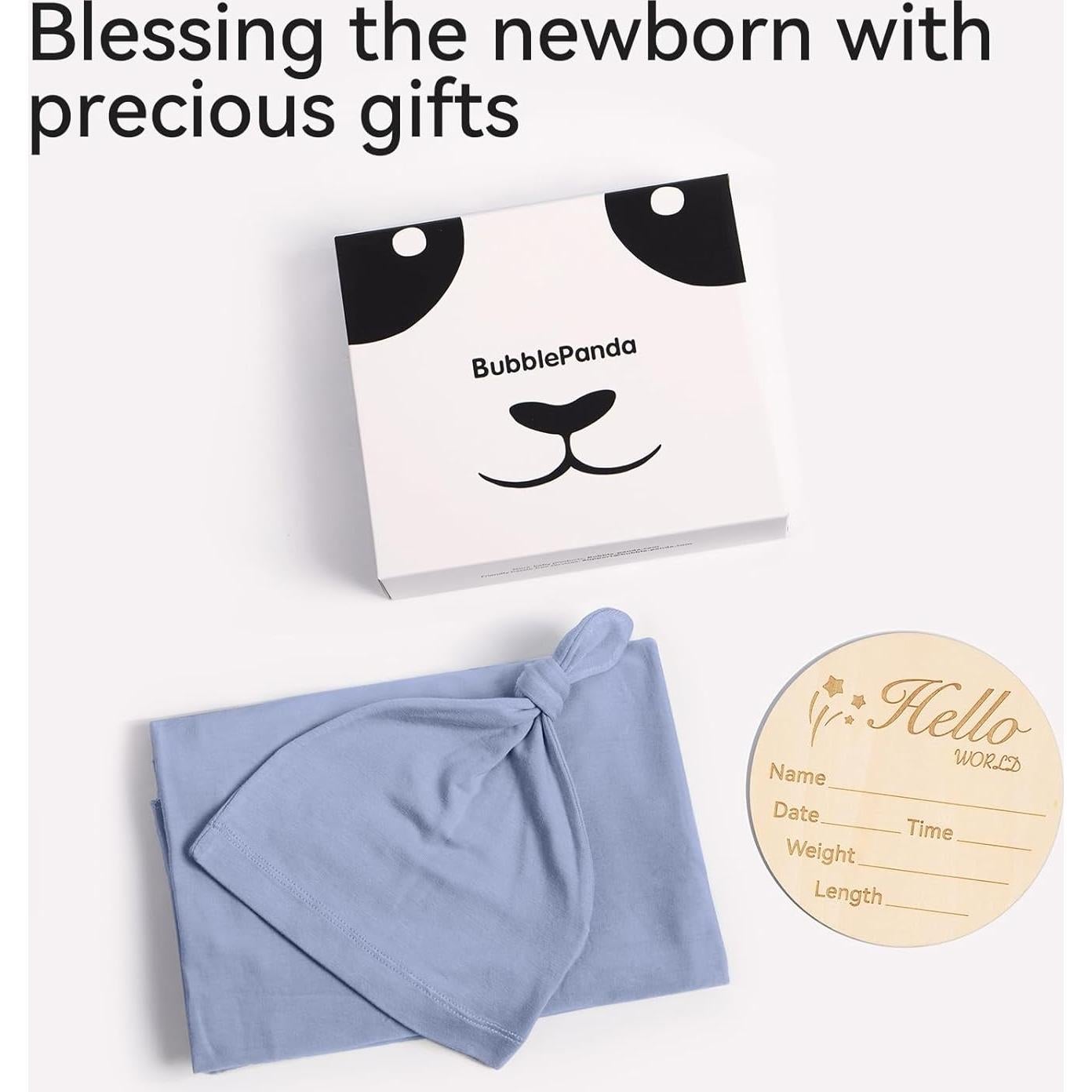 Manta de Envolver BubblePanda 89x89 cm Rayón de Bambú Suave