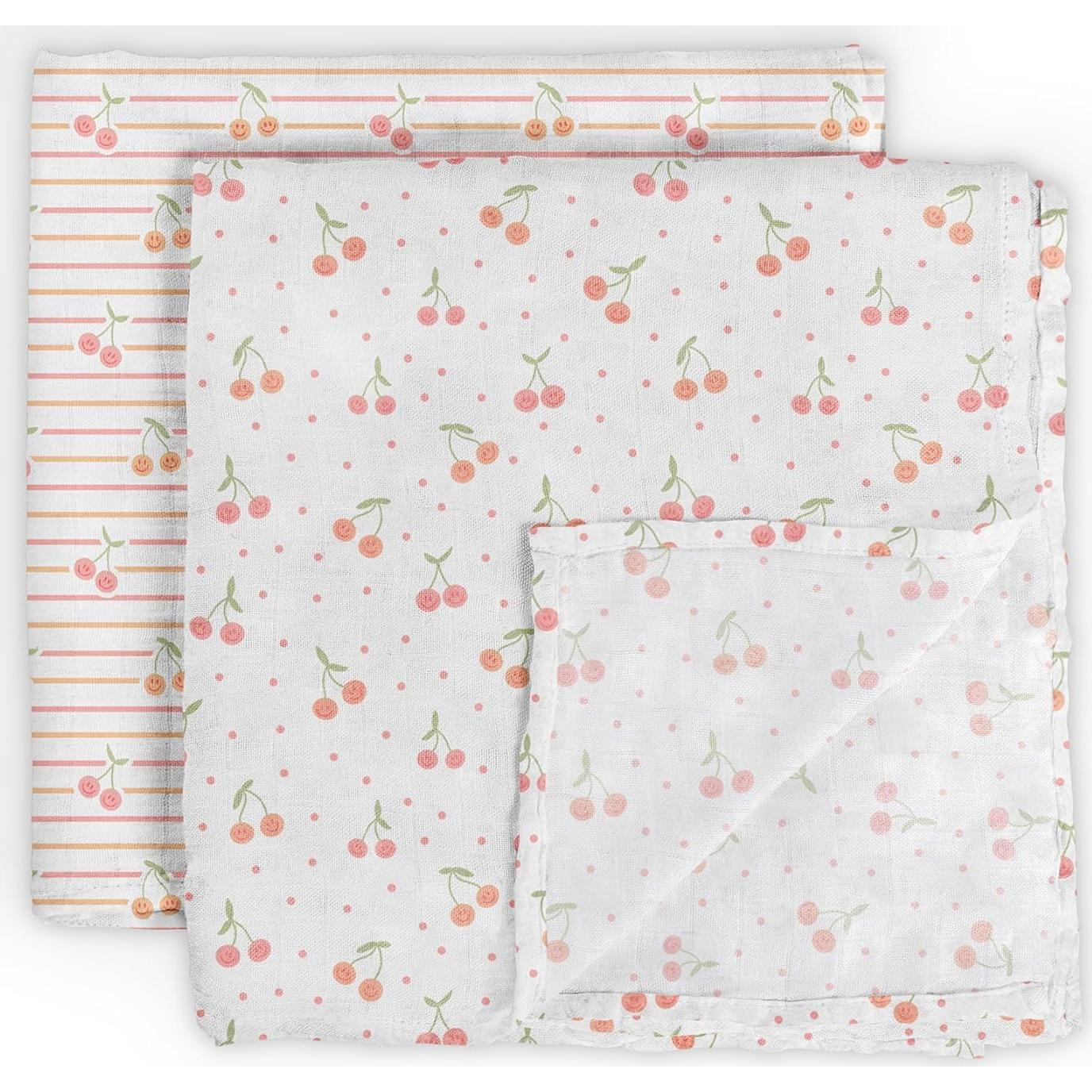 Conjunto de mantas de arrullo JuJuBe Cherry Cute 112 cm