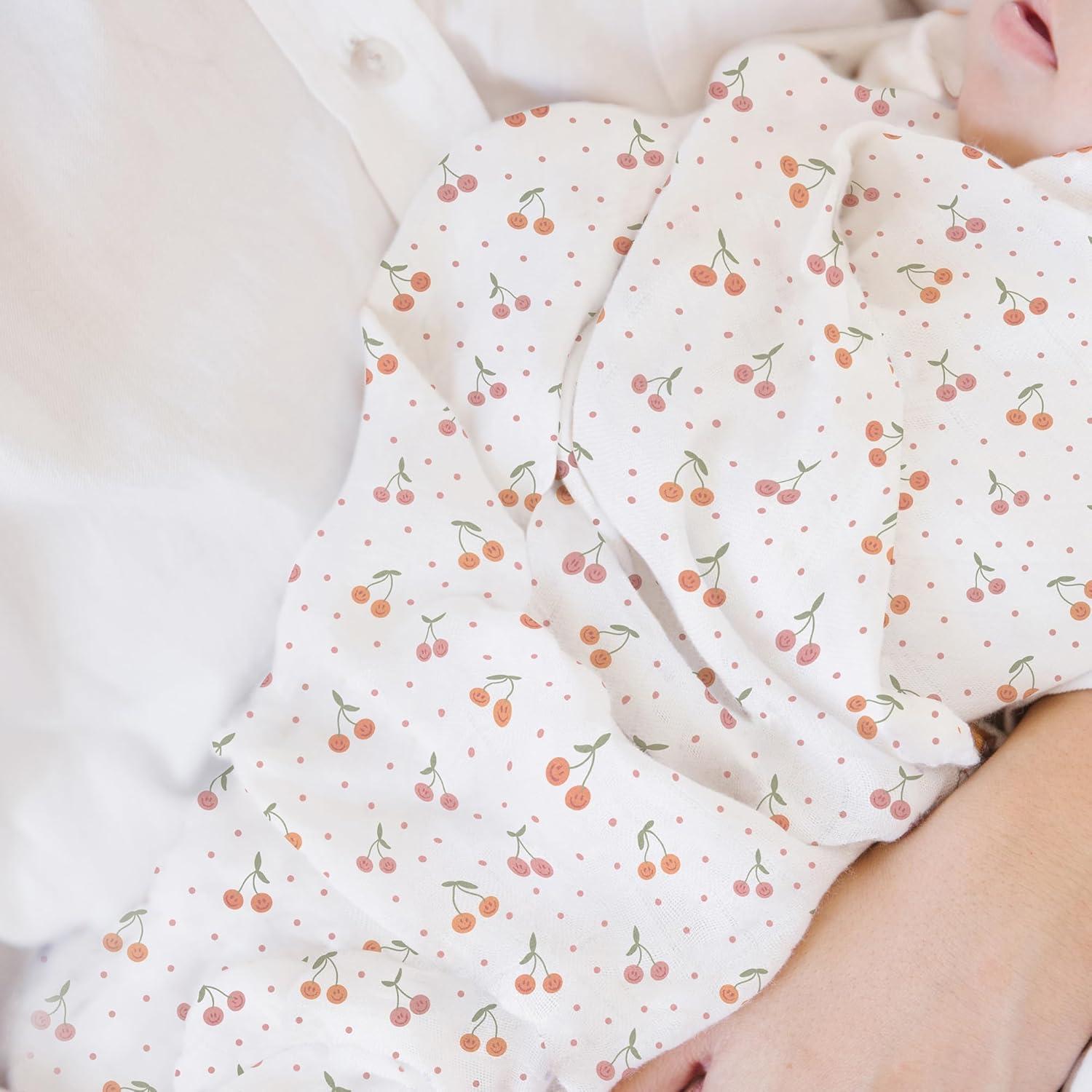 Conjunto de mantas de arrullo JuJuBe Cherry Cute 112 cm