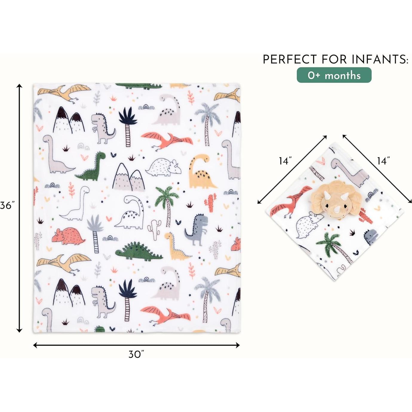 Conjunto de Regalo Evolur Roar y Snore Manta y Lovey Bebé