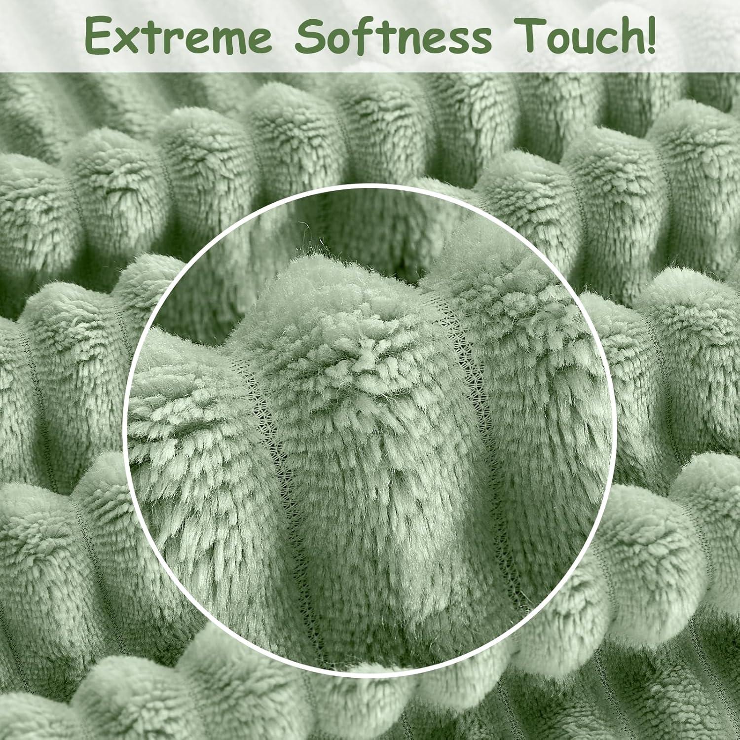 Manta de bebé Eonkasp 76x102 cm verde salvia suave y ligera