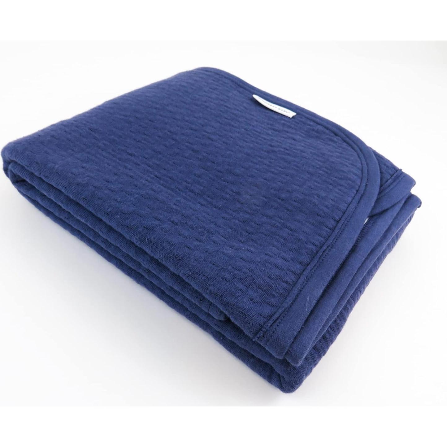 Manta Reversible Matelasse HonestBaby 100% Algodón Orgánico Rayas Arcoíris