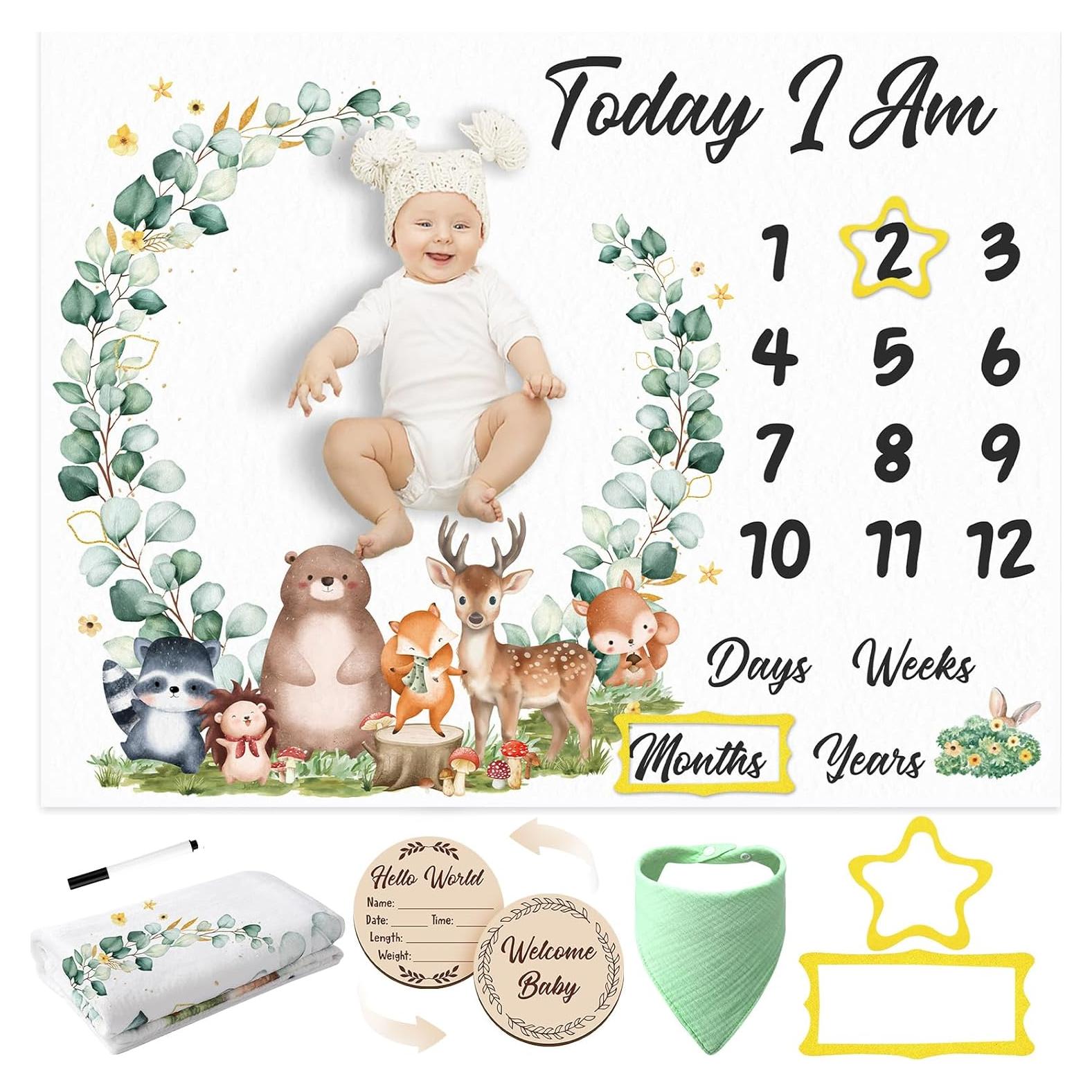 Manta de Hitos Mensual GGSTDDUP 130x100 cm Animales