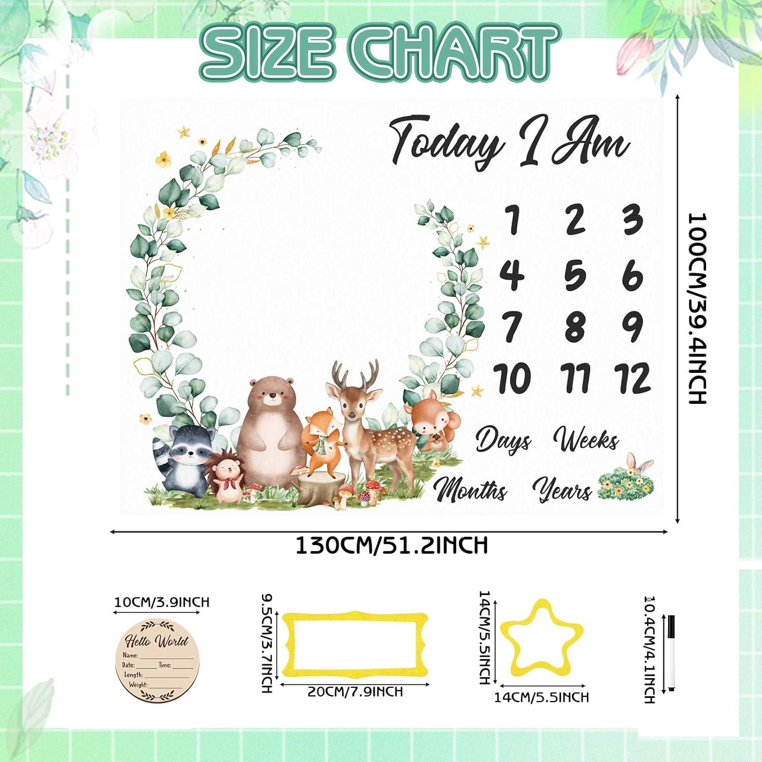 Manta de Hitos Mensual GGSTDDUP 130x100 cm Animales