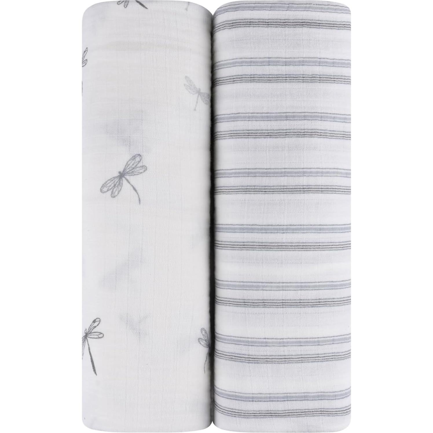 Mantas de Muselina 2-Pack Ely's & Co. 100% Algodón 120x120 cm