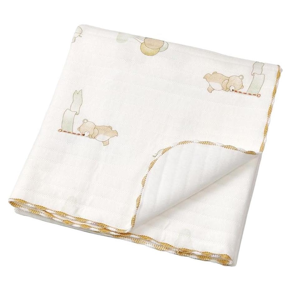 Manta de Algodón Gunnaicat 85x85cm Elefante Suave y Ligera