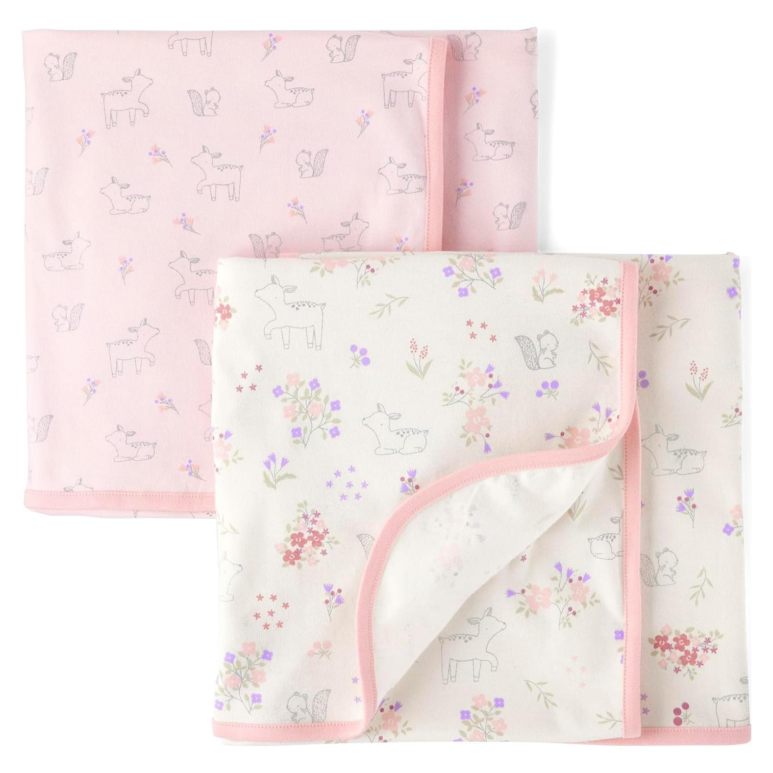 Mantas de Swaddle 100% Algodón Orgánico The Children's Place 2-Pack