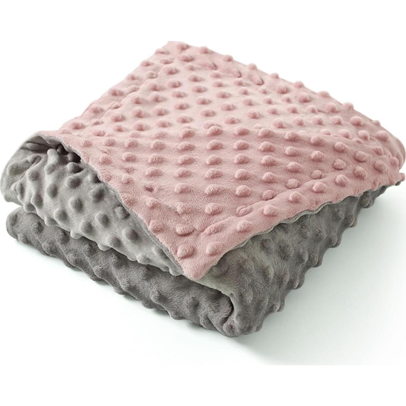 Manta para Bebé Kmilro Rosa 75x100cm Doble Capa Suave